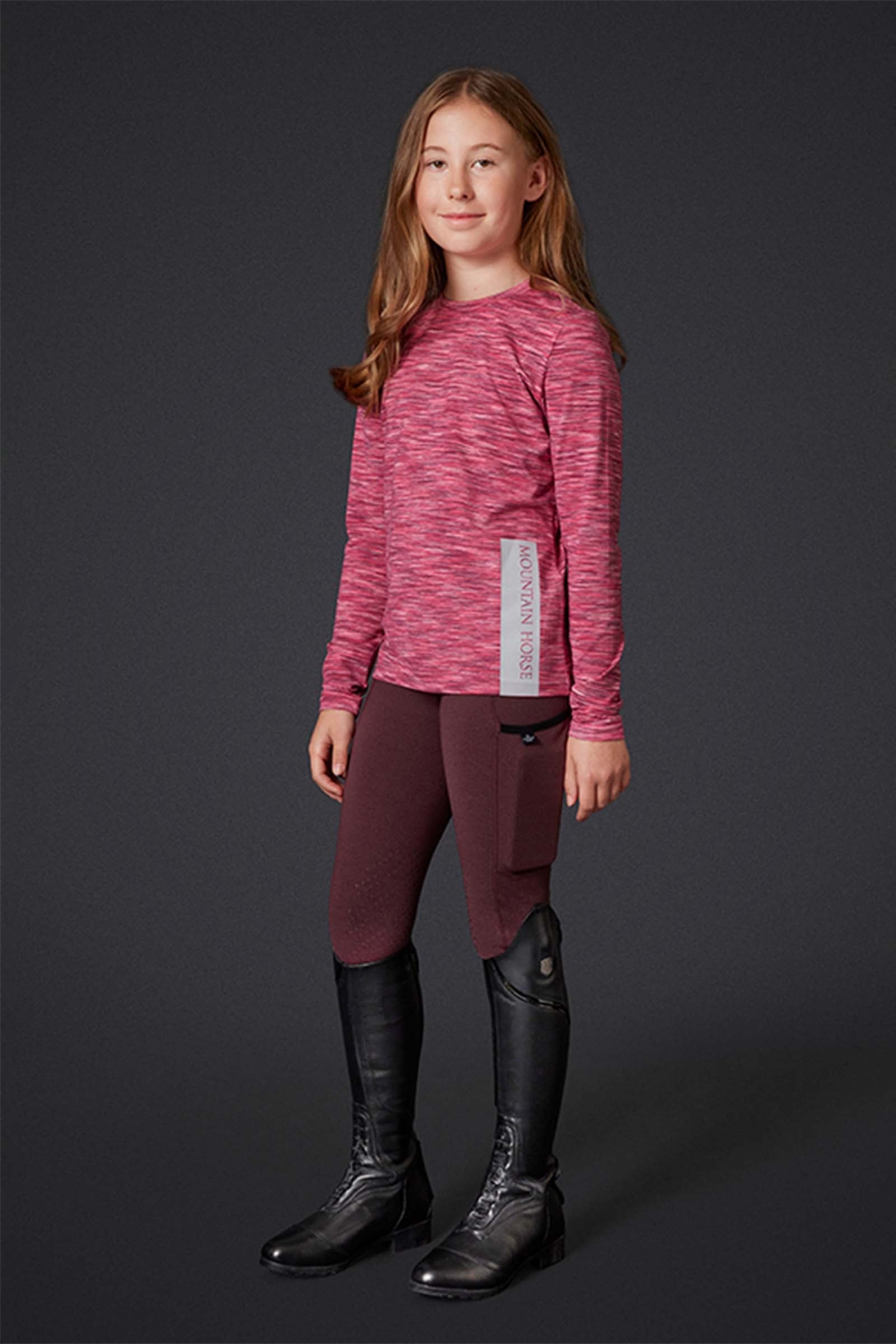 Mountain Horse Flora Techniczne Legginsy jeździeckie z pełnym lejem Womens Breeches