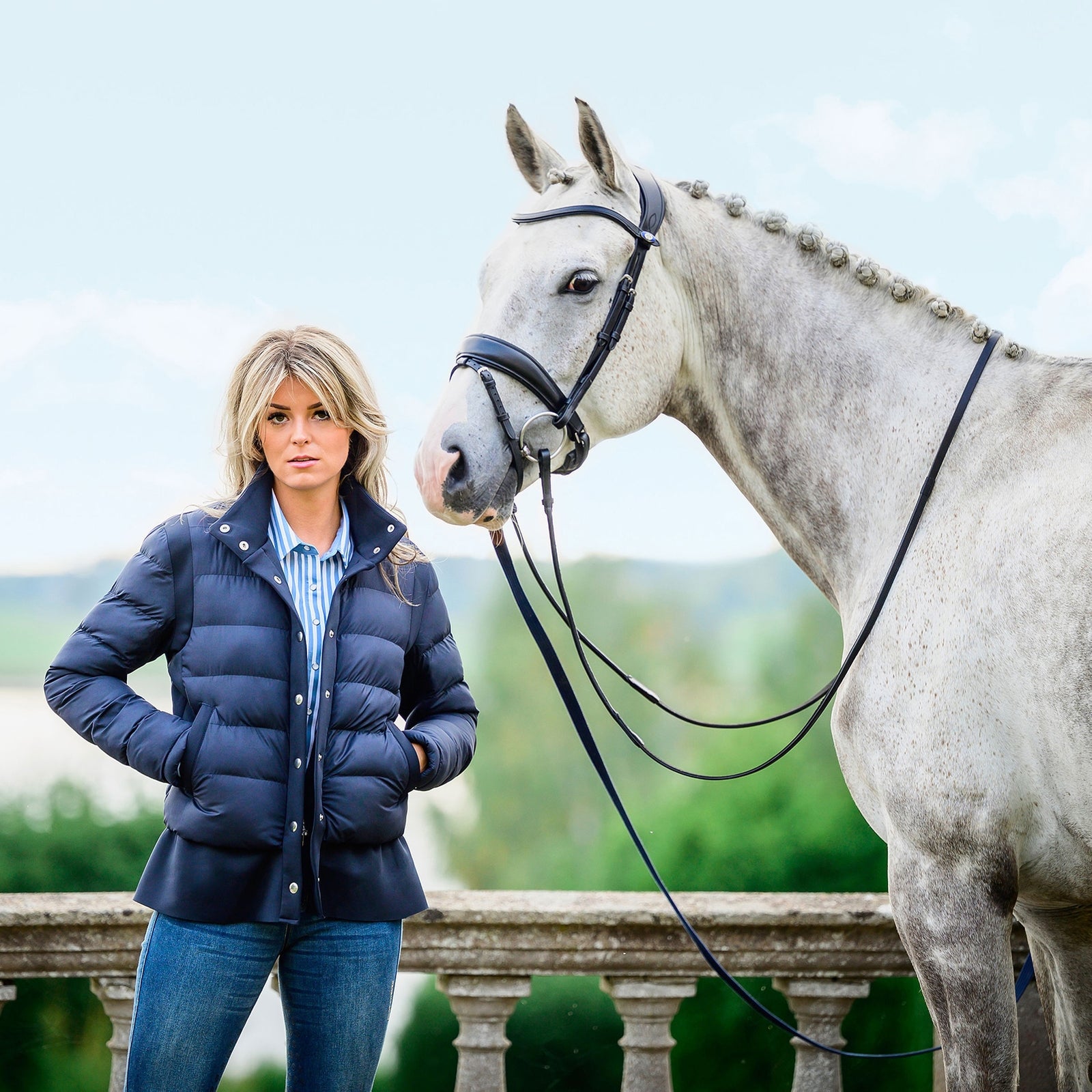 PS of Sweden Kurtka damska Paisley Odzież jeździecka damska