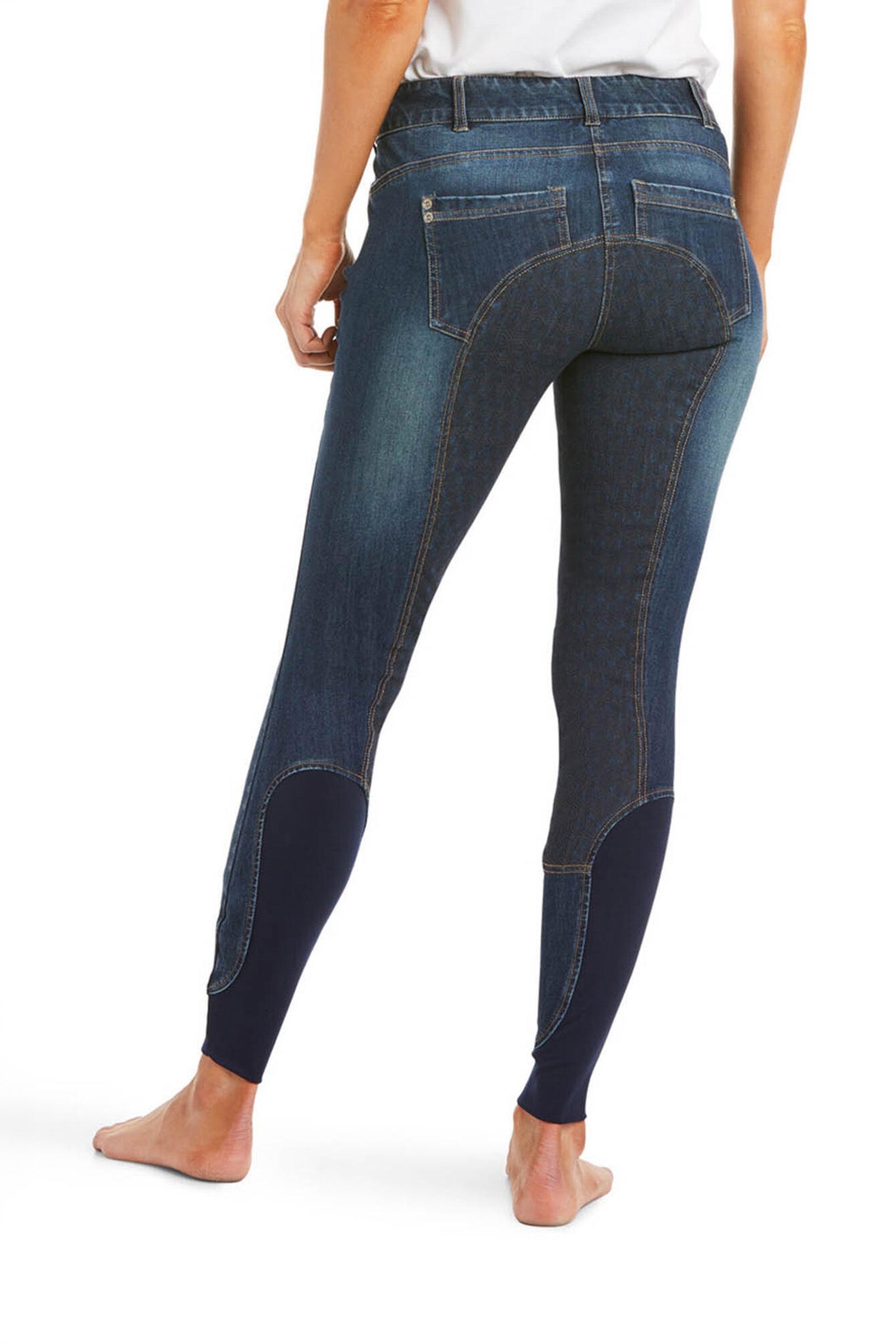 Ariat Halo Denim damskie bryczesy z pełnym lejem Womens Breeches