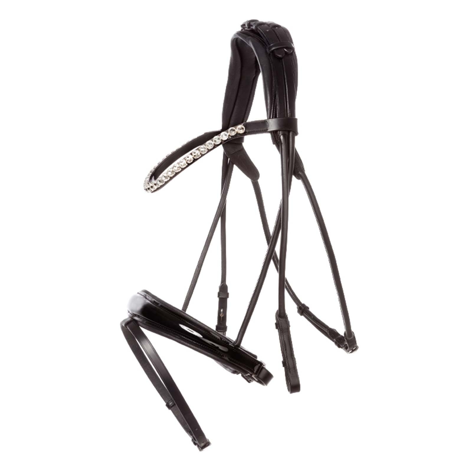 Kavalkade Florina Patent Leather Bridle With Crank Noseband Bridles & Reins