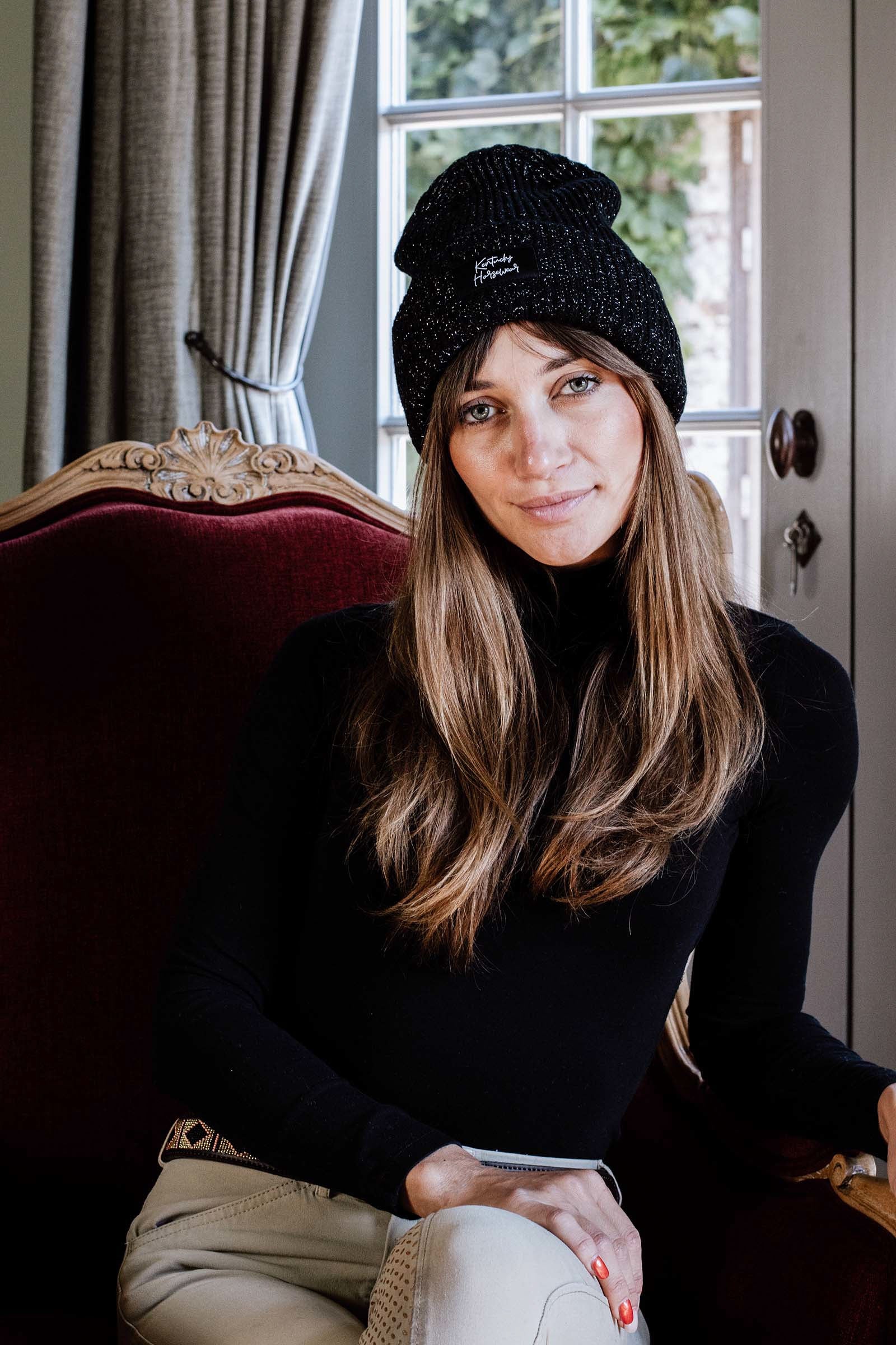 Kentucky Horsewear Czapka z połyskliwej dzianiny Akcesoria