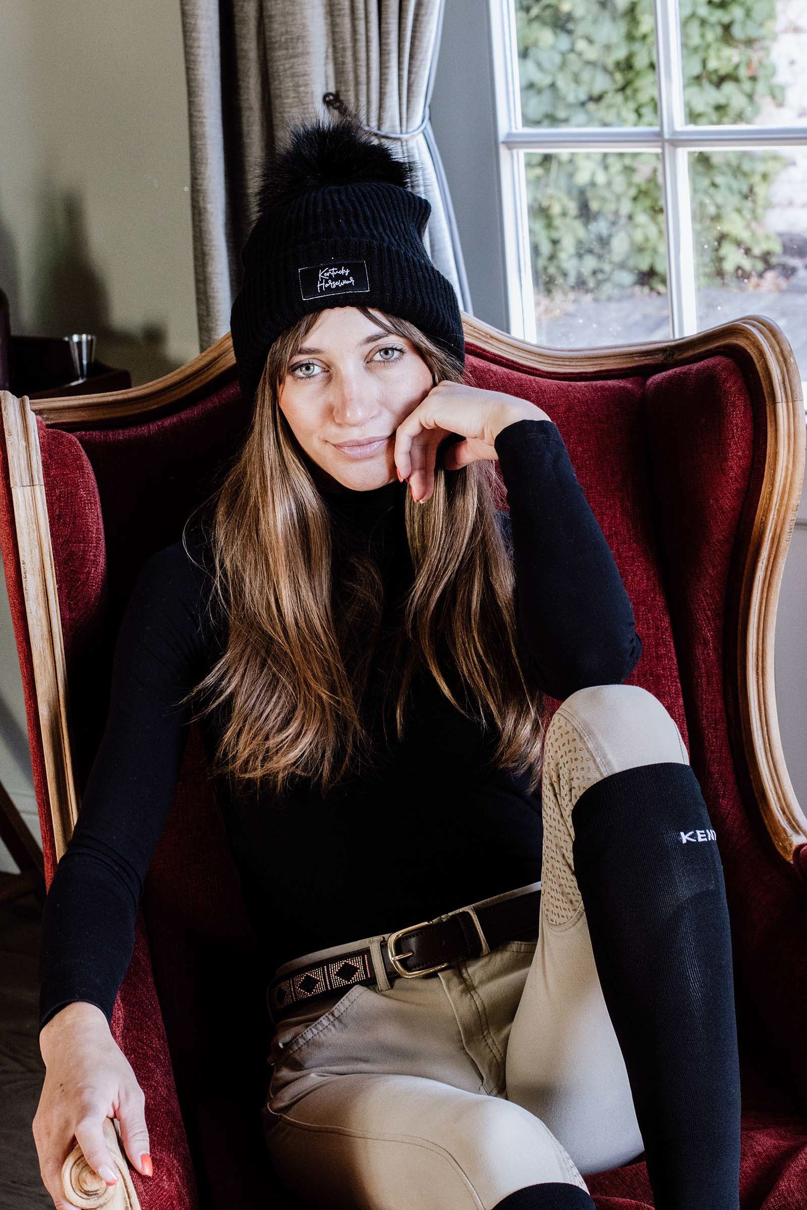 Kentucky Horsewear Czapka z pomponem Akcesoria