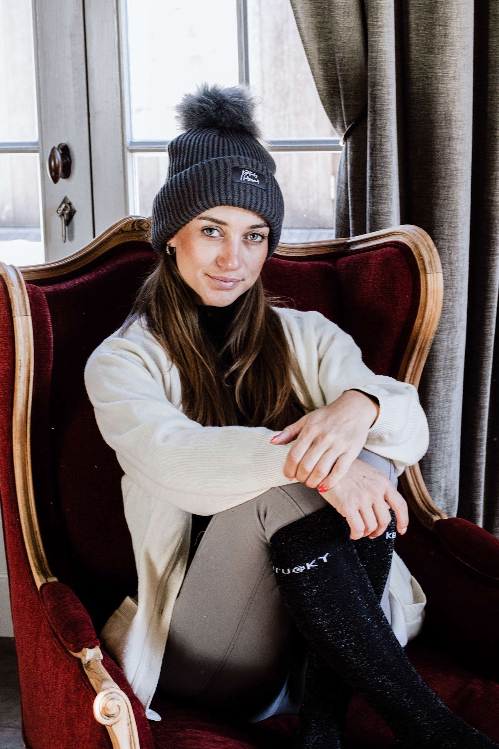 Kentucky Horsewear Czapka z pomponem Akcesoria