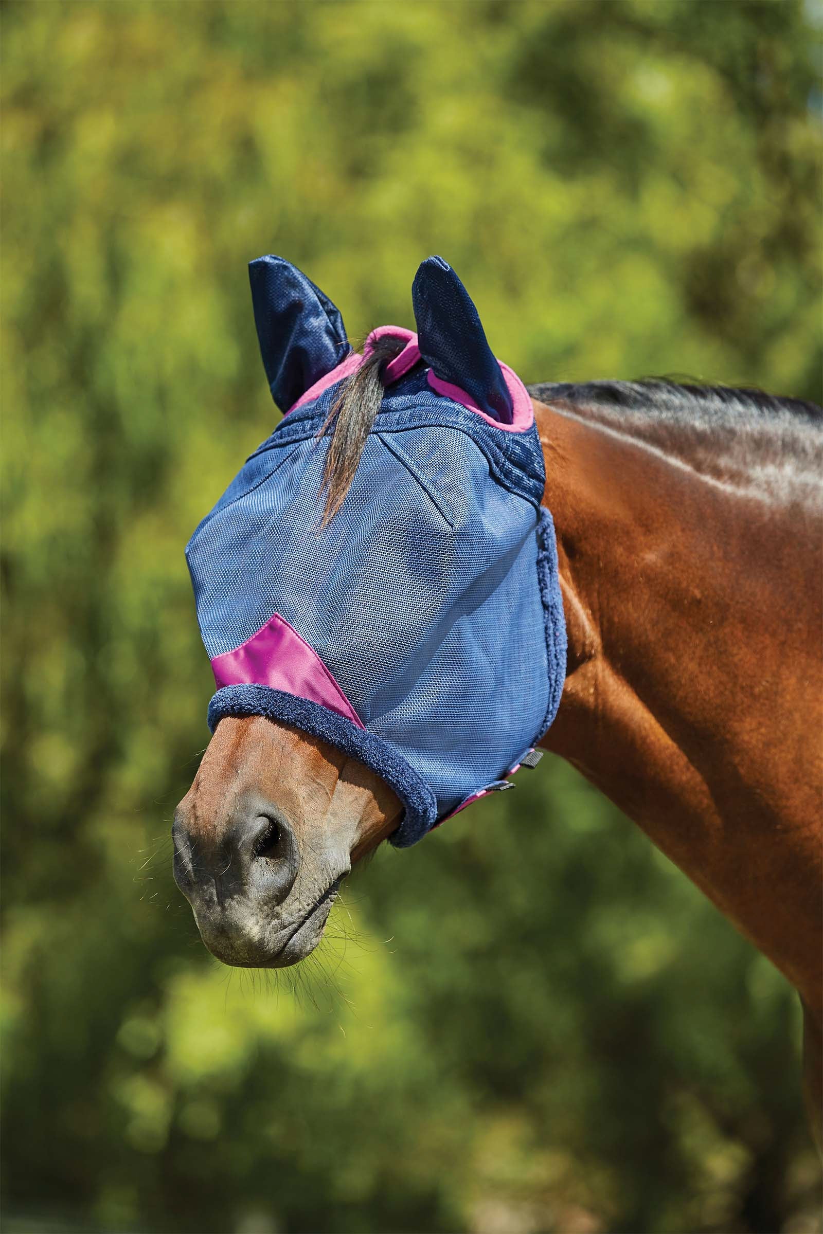 Weatherbeeta Comfitec Deluxe Durable Mesh Mask with Ears Antifly Protection for Horses