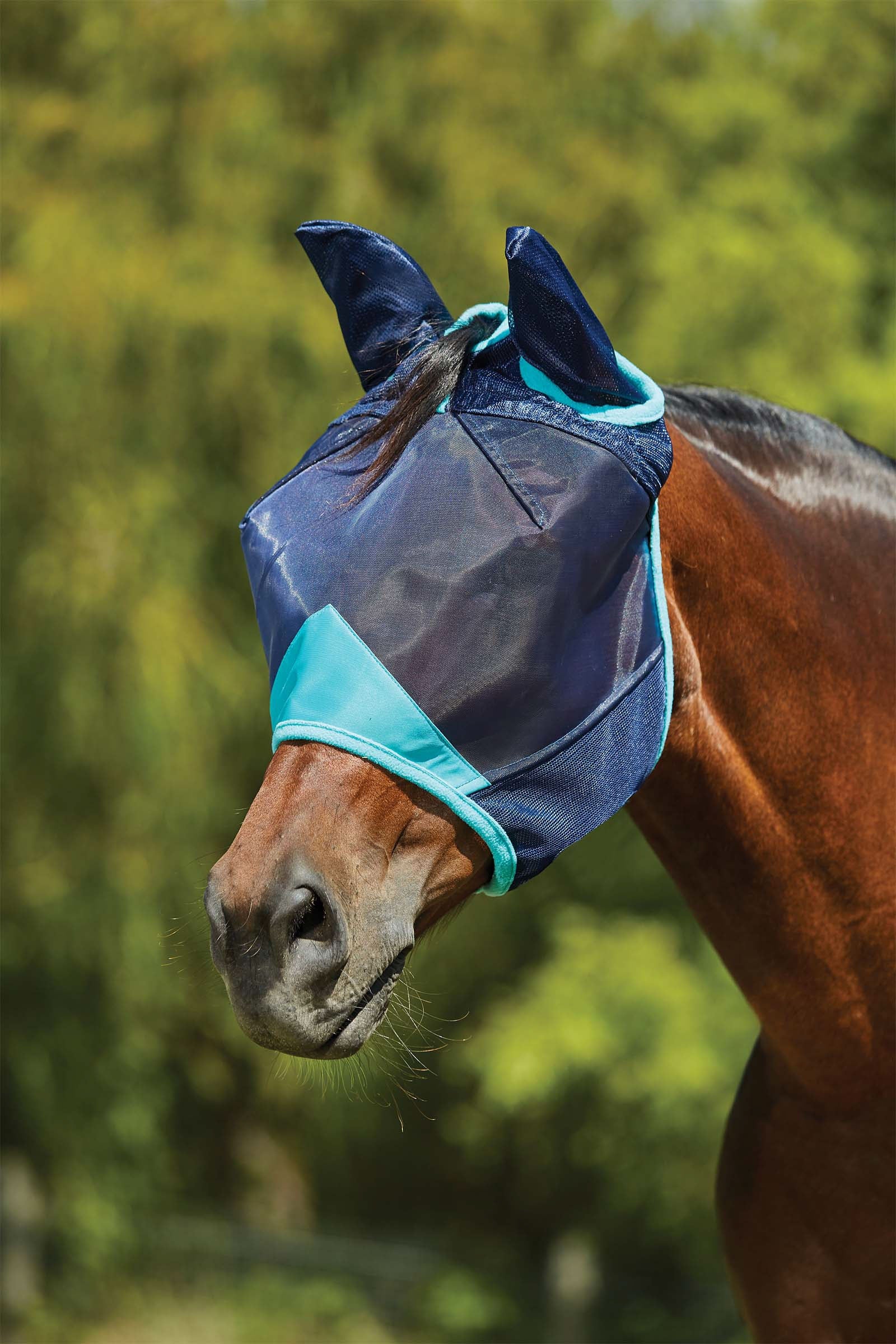 Weatherbeeta Comfitec Deluxe Fine Mesh Mask with Ears Antifly Protection for Horses