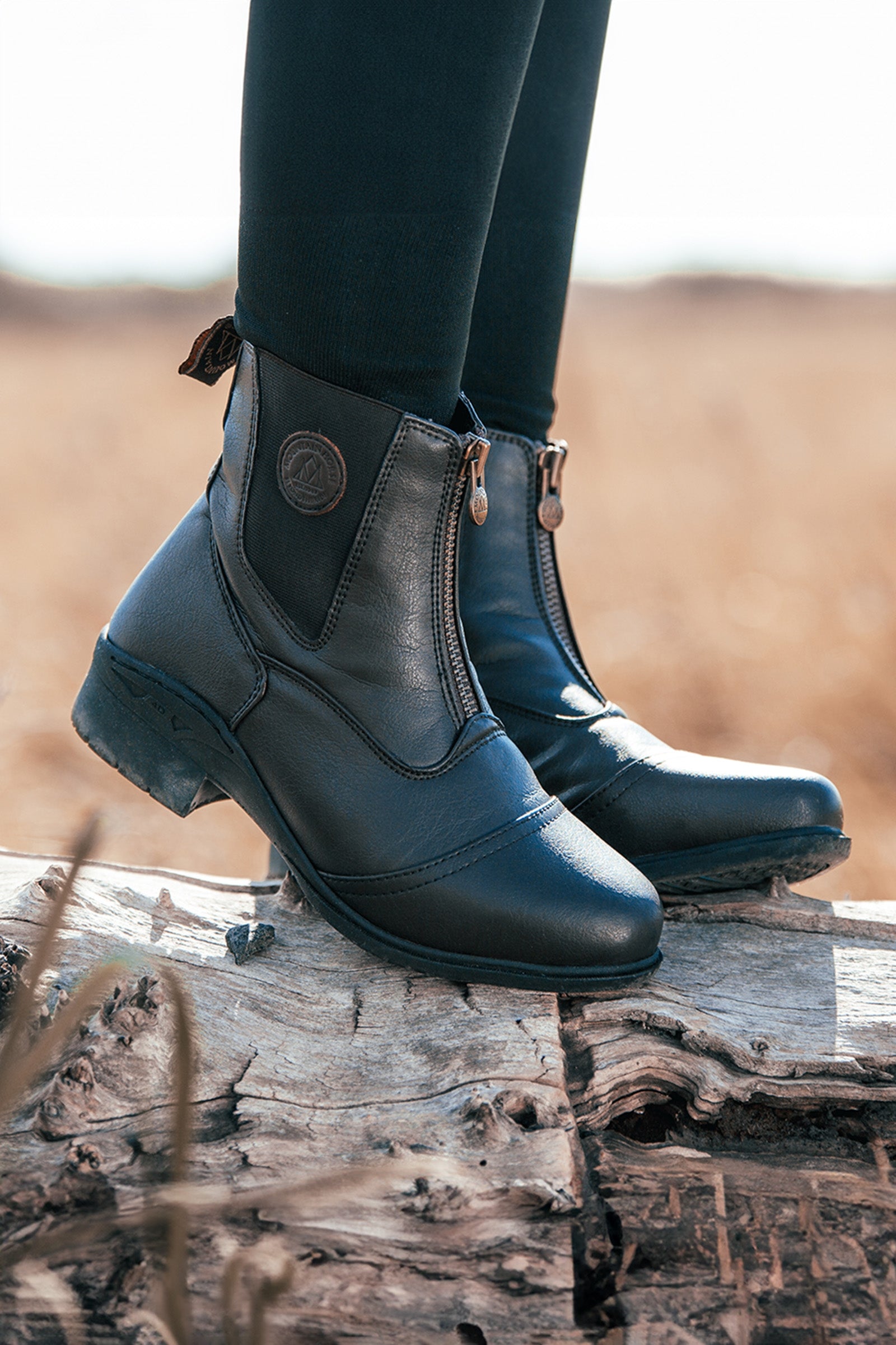Mountain Horse Veganza Buty Paddock z Zamkiem Obuwie jeździeckie i Czapsy