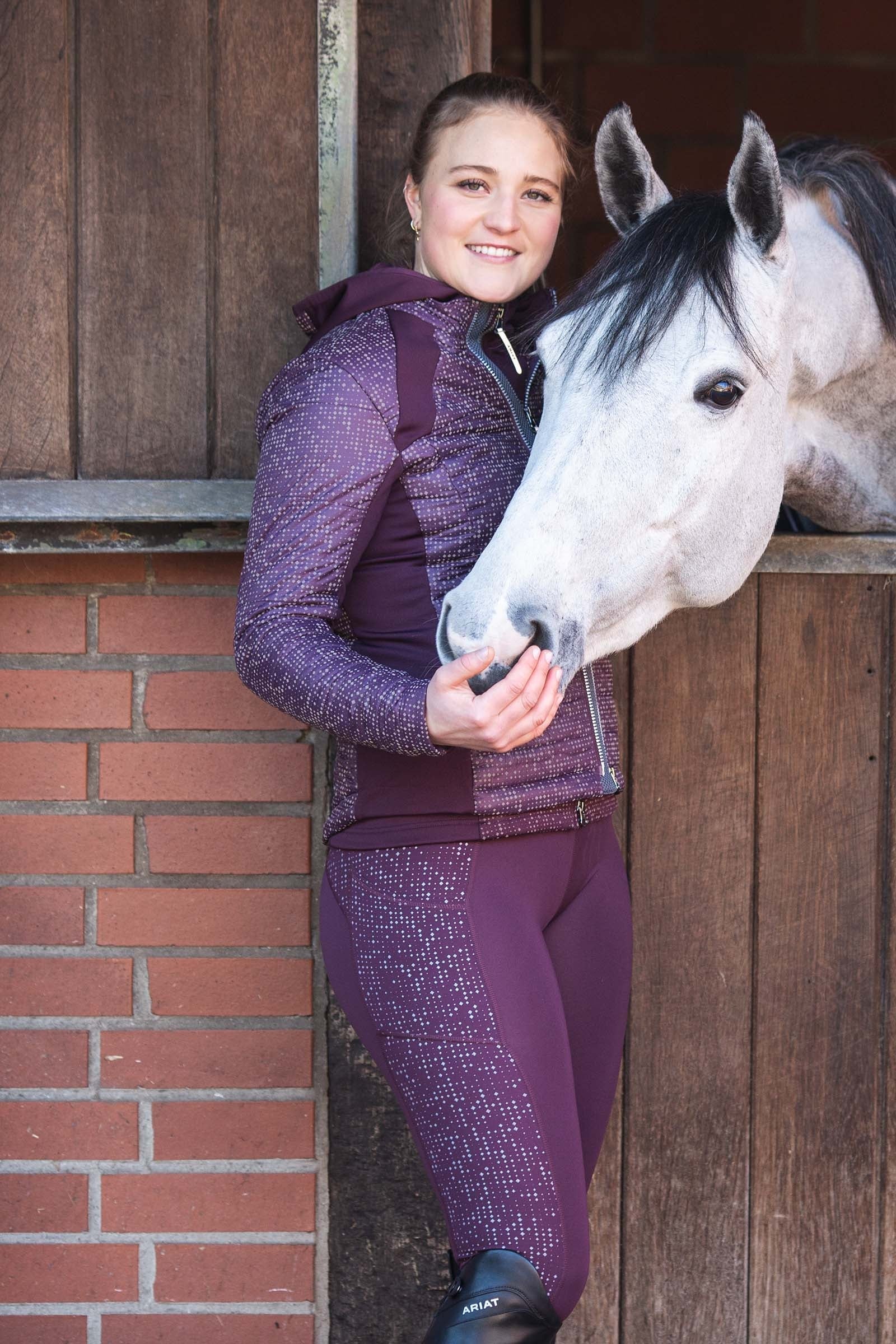 Ariat Eos Lumina Damskie legginsy jeździeckie z pełnym lejem Womens Breeches