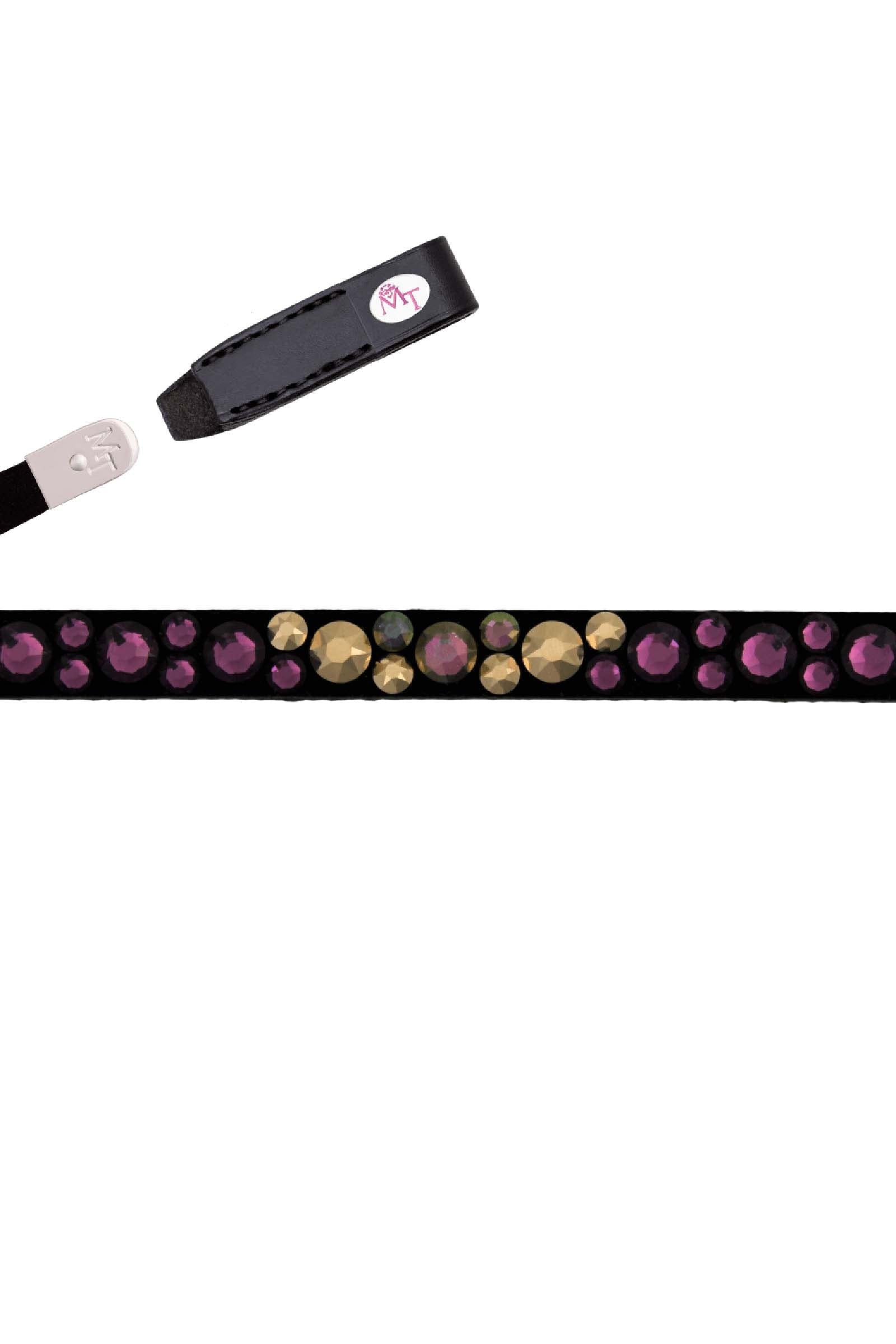 MagicTack Magic Tack Deep Berry Bling Classic Naczółek Ogłowia i wodze
