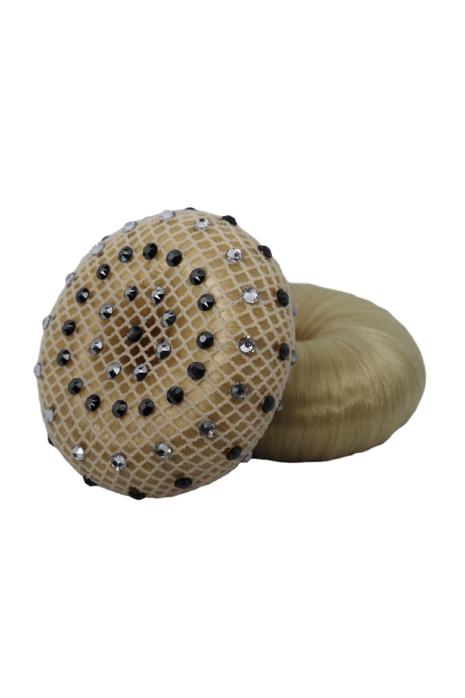 MagicTack Magic Tack Black Flake Siateczka na włosy z kryształkami Odzież jeździecka damska