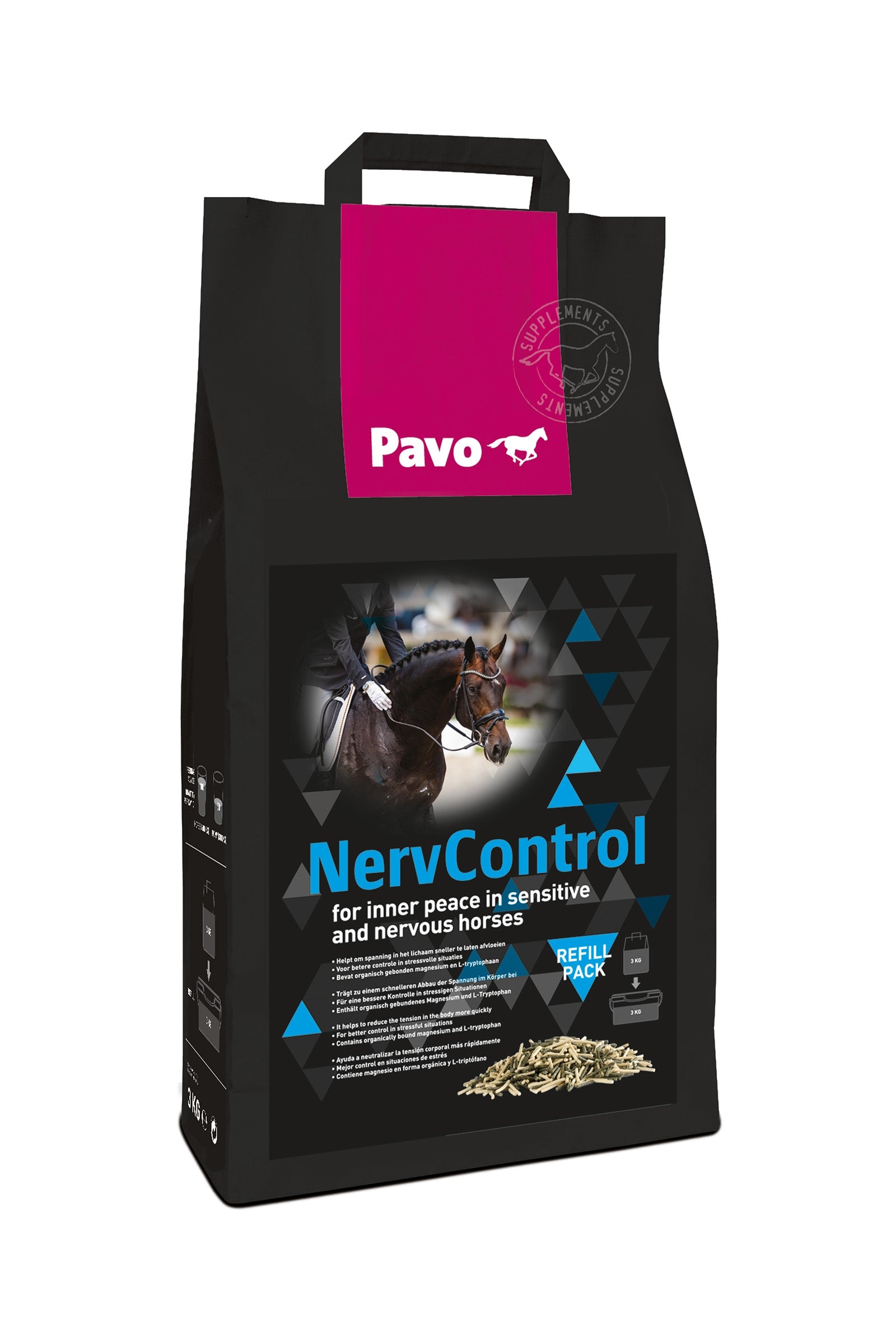 Pavo NervControl Refill, zapas, 3kg Horse Feed & Nutrition