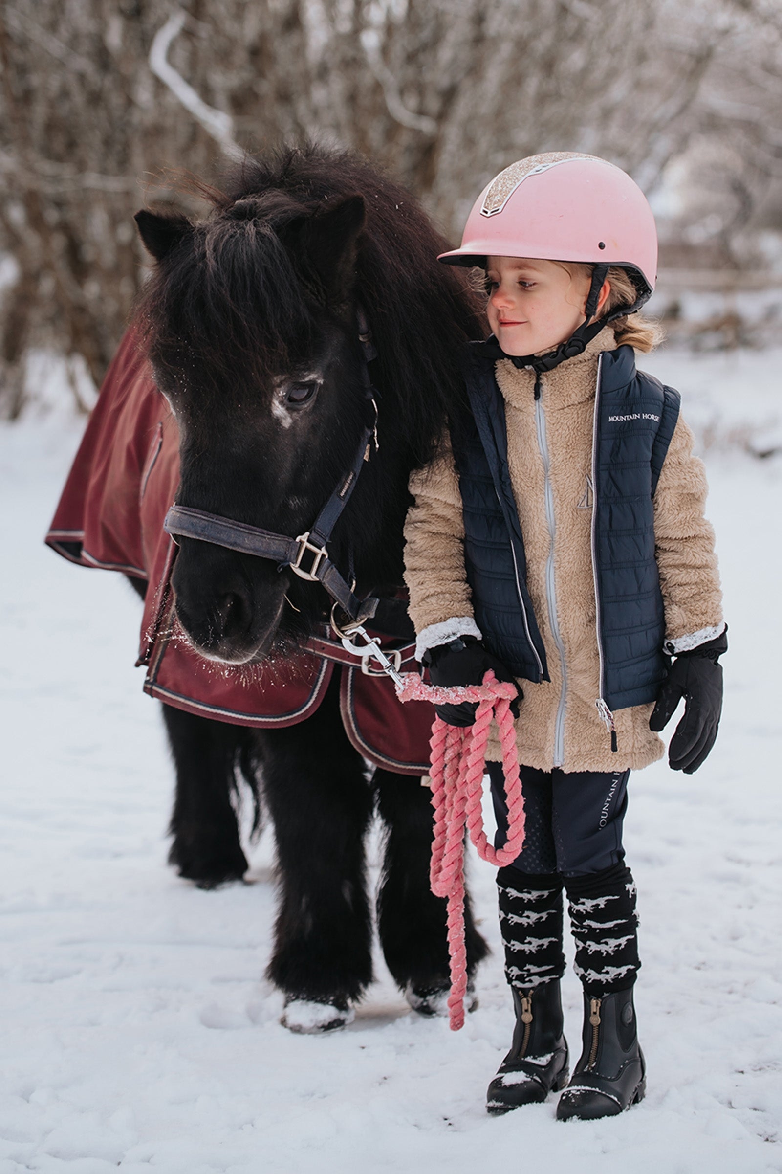 Mountain Horse Fuzzy Kids' Fleece Jacket Kids Apparel