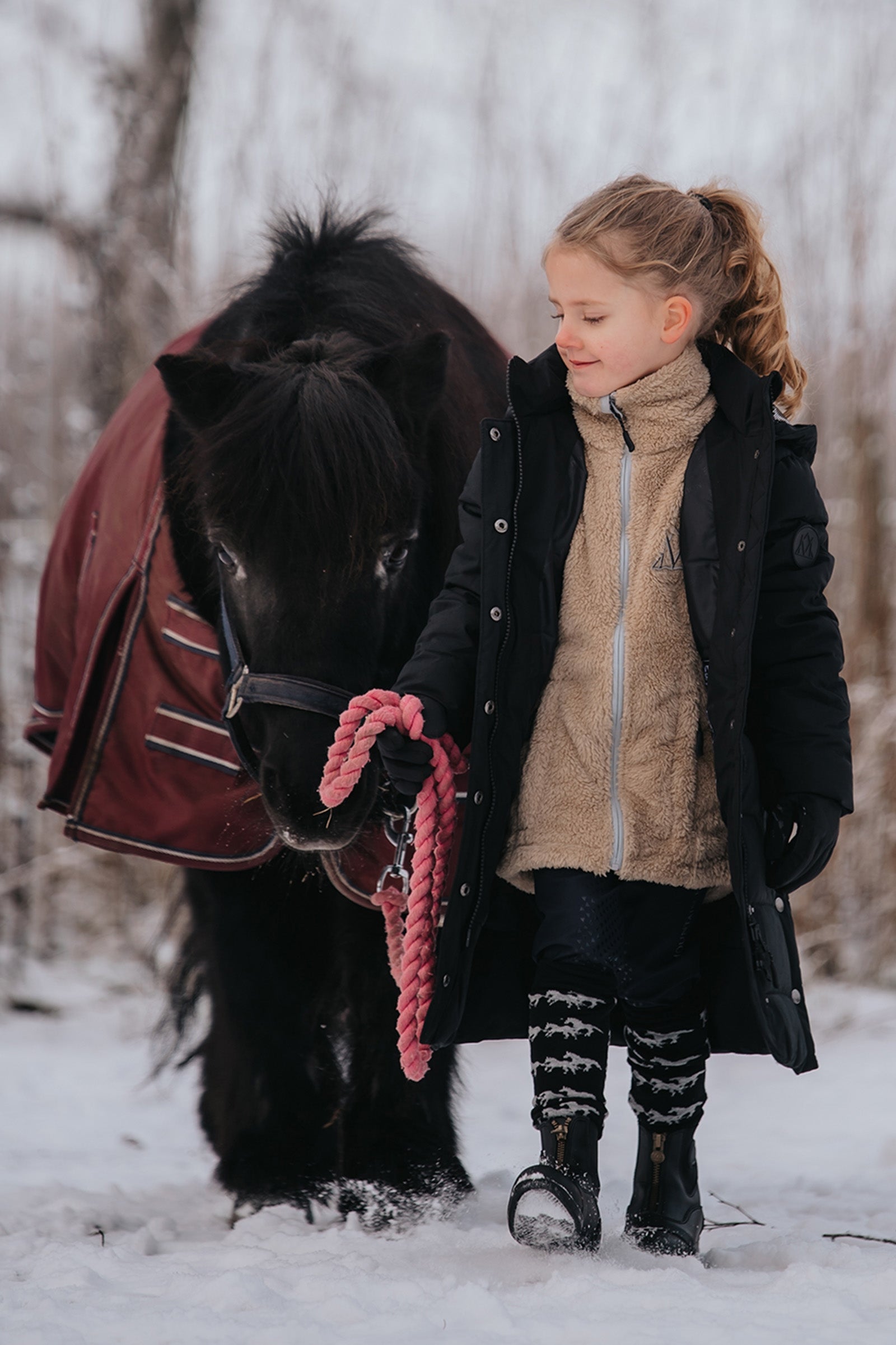 Mountain Horse Fuzzy Kids' Fleece Jacket Kids Apparel