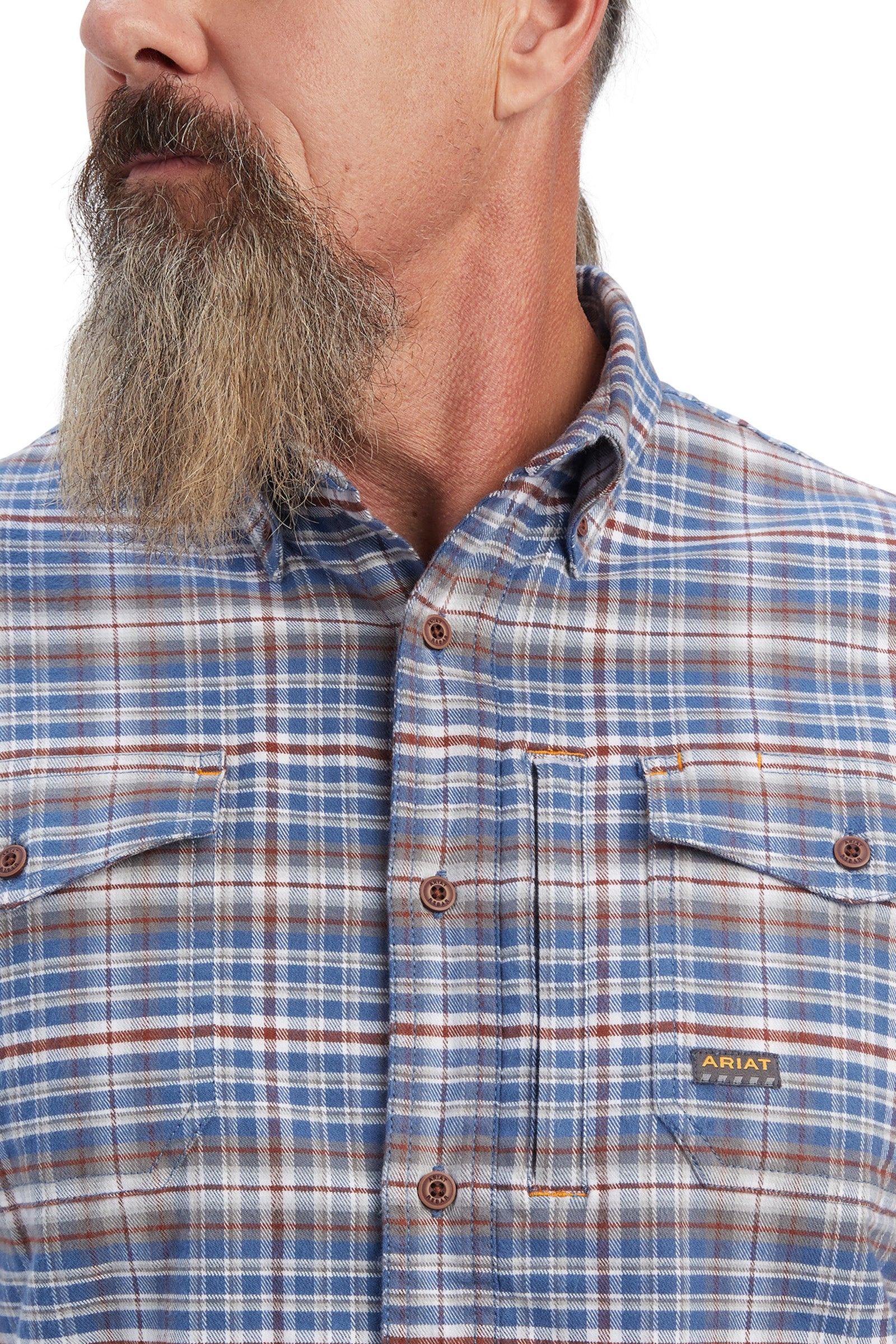 Ariat Rebar Flannel DuraStretch Work Shirt Mens Riding Clothing