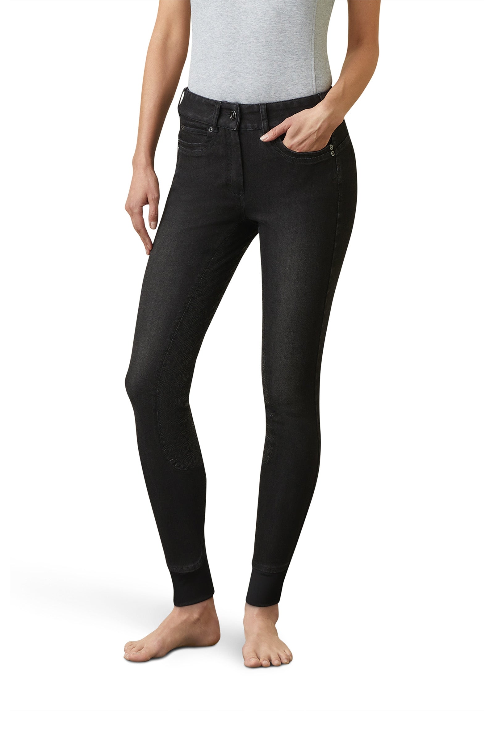 Ariat Denimowe bryczesy damskie Halo B Full Grip Womens Breeches