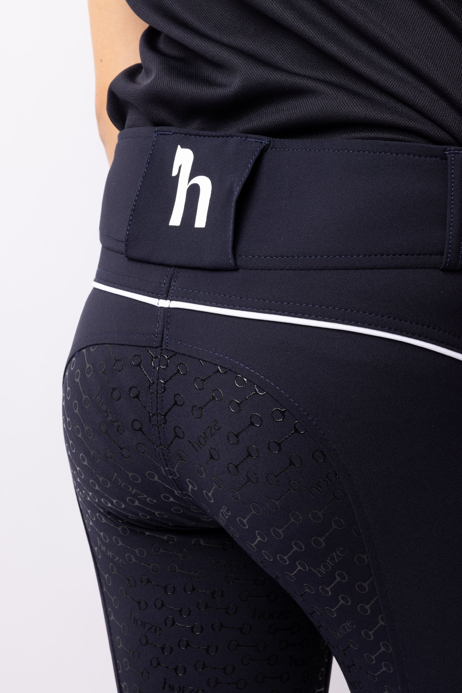 Horze Aubrey Kid's High Waist Breeches with Silicone Full Seat Kids Apparel