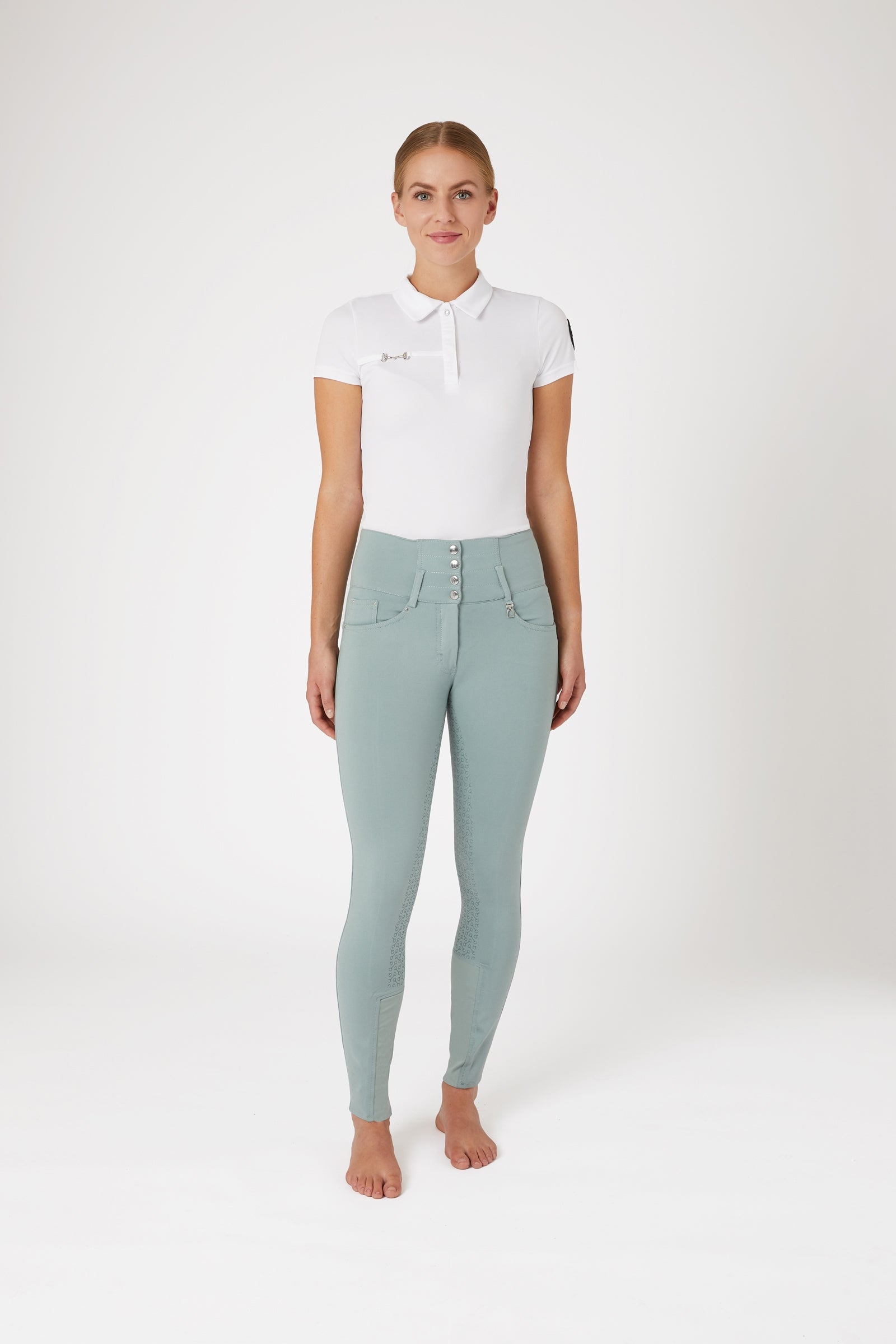 Horze Tara Women's High Waist Full Seat Breeches Womens Breeches