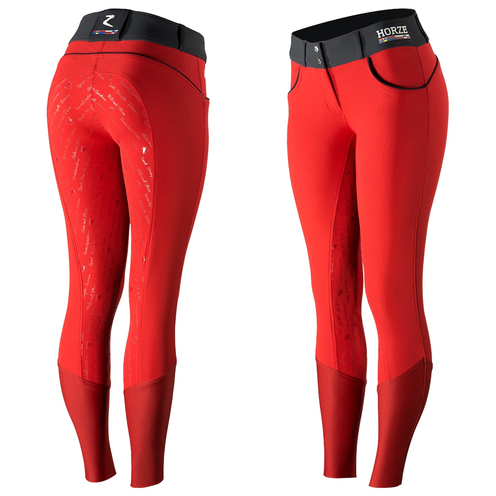 Horze Nordic Performance damskie bryczesy z pełnym silikonowym lejem, UPF 50+ Womens Breeches