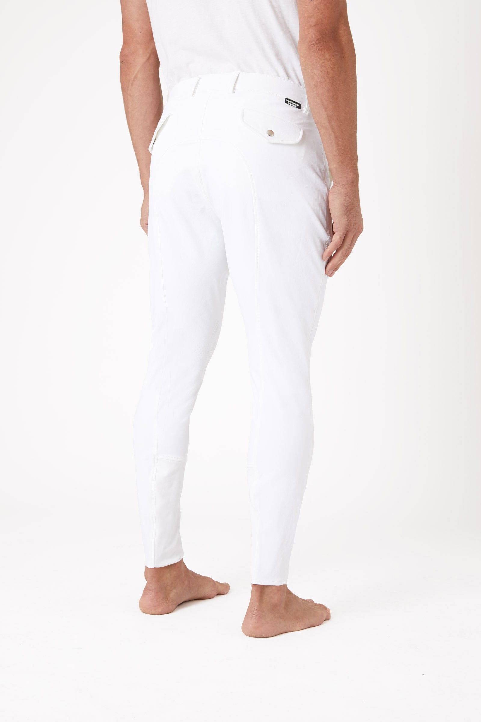 Horze Grand Prix męskie bryczesy z silikonowym lejem kolanowym UPF 50+ Odzież jeździecka męska