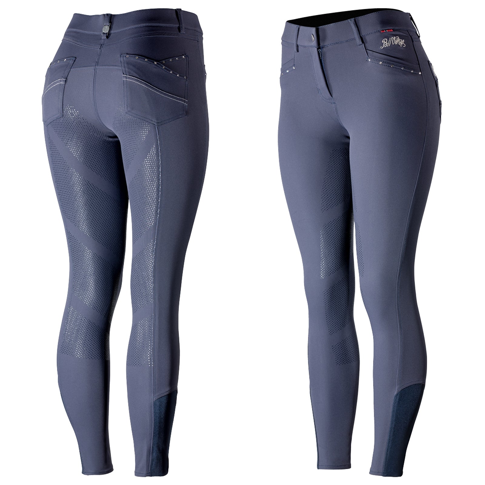 B Vertigo Olivia damskie bryczesy z pełnym silikonowym lejem, UPF 50+ Womens Breeches