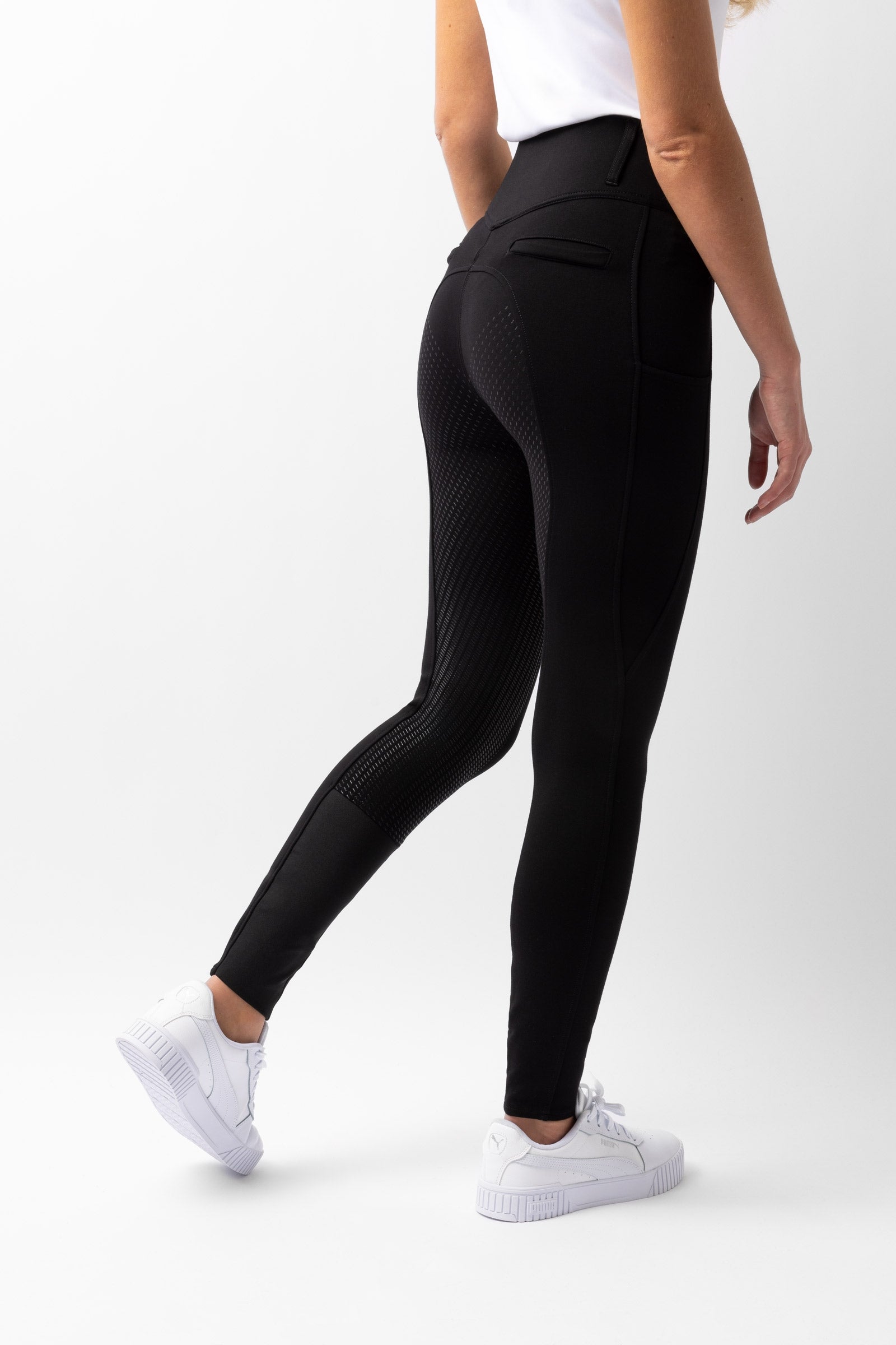 Horze Mira Bryczesy damskie z wysokim stanem, z silikonowym lejem FS Womens Breeches