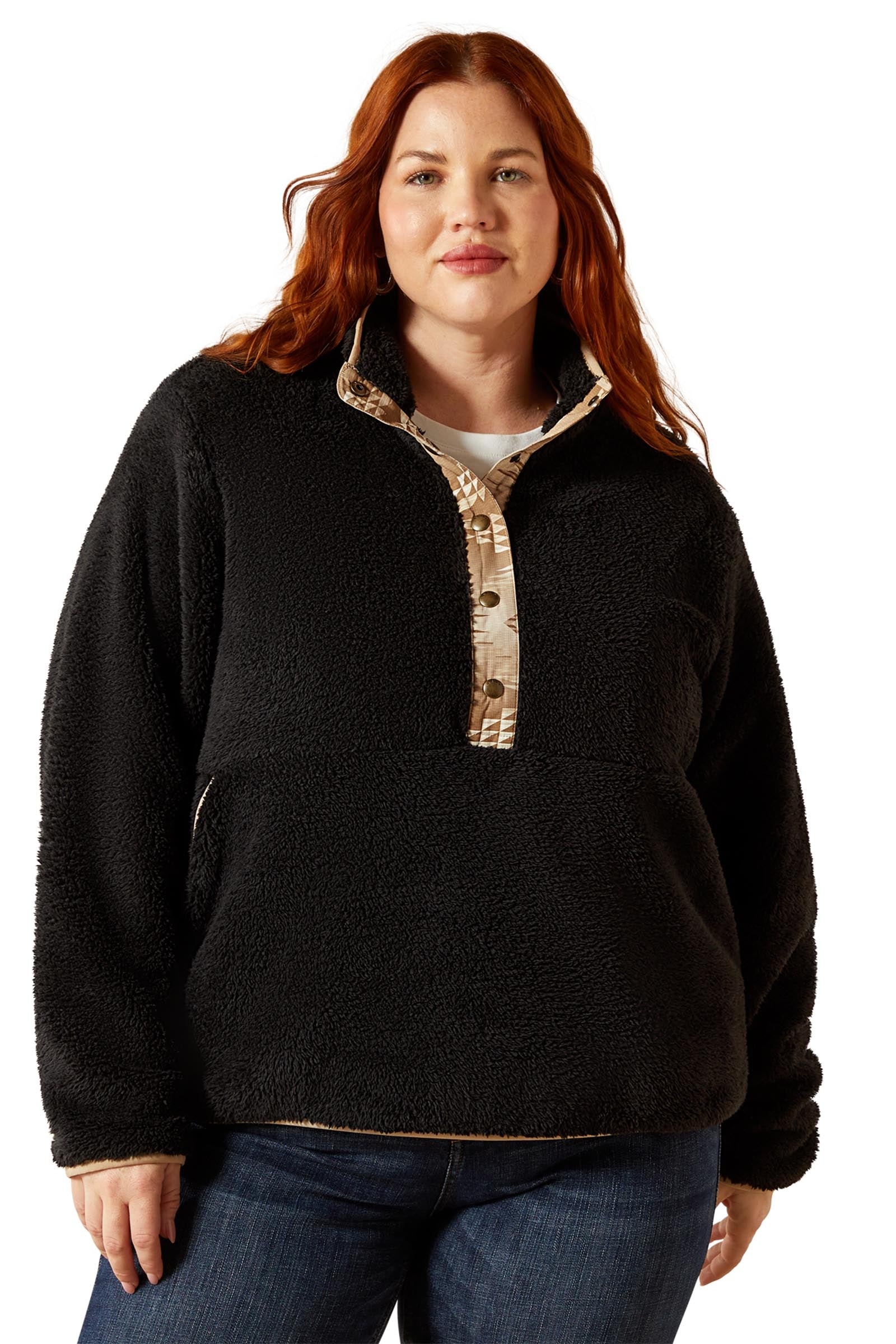 Ariat Berber Snap Women´s Sweater With 1/2 Placket Women’s Riding Clothing