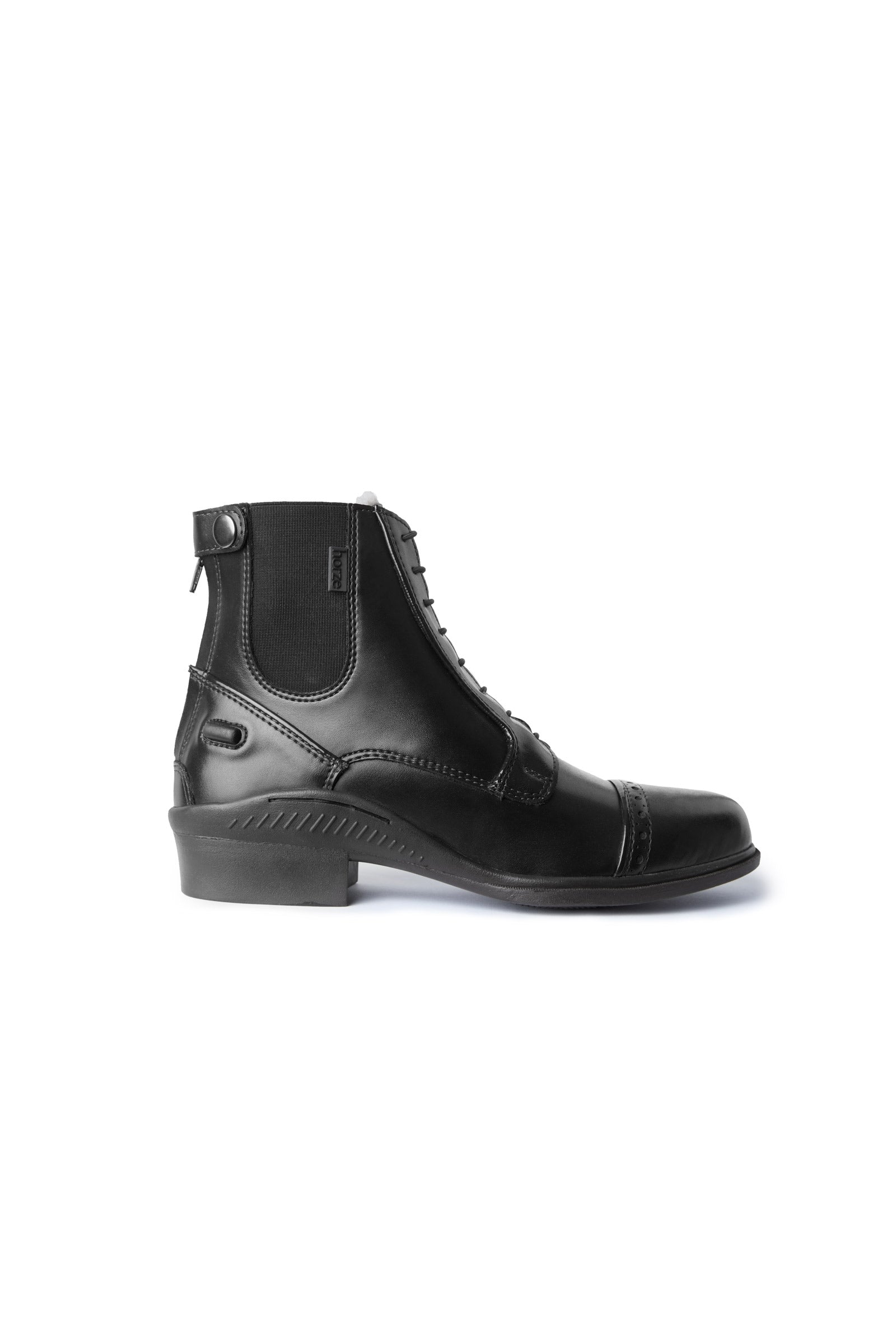 Horze Kilkenny Lux Women's Winter Jodhpur Boots with Brogue Detail Riding Boots & Riding Shoes