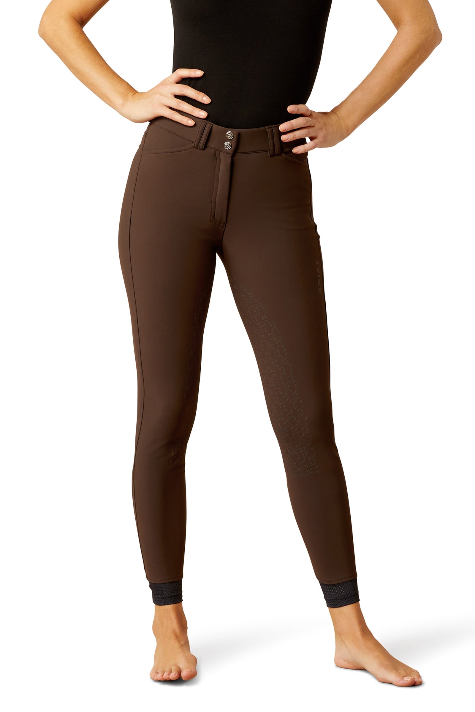 Ariat Tri Factor Vivacity Half Grip Breeches Womens Breeches