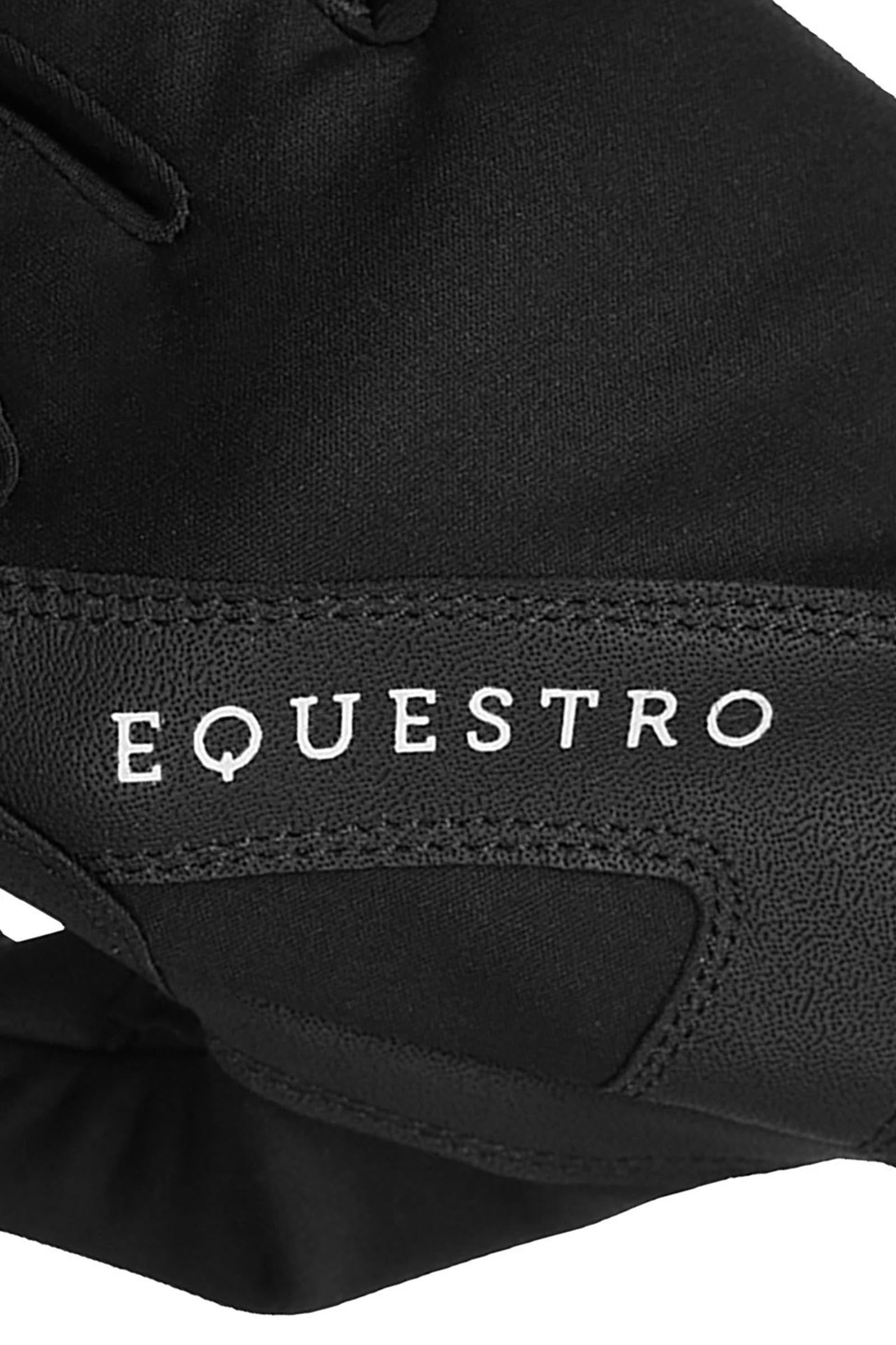 Equestro Technical Fabric Gloves With Fleece Lining Riding Gloves