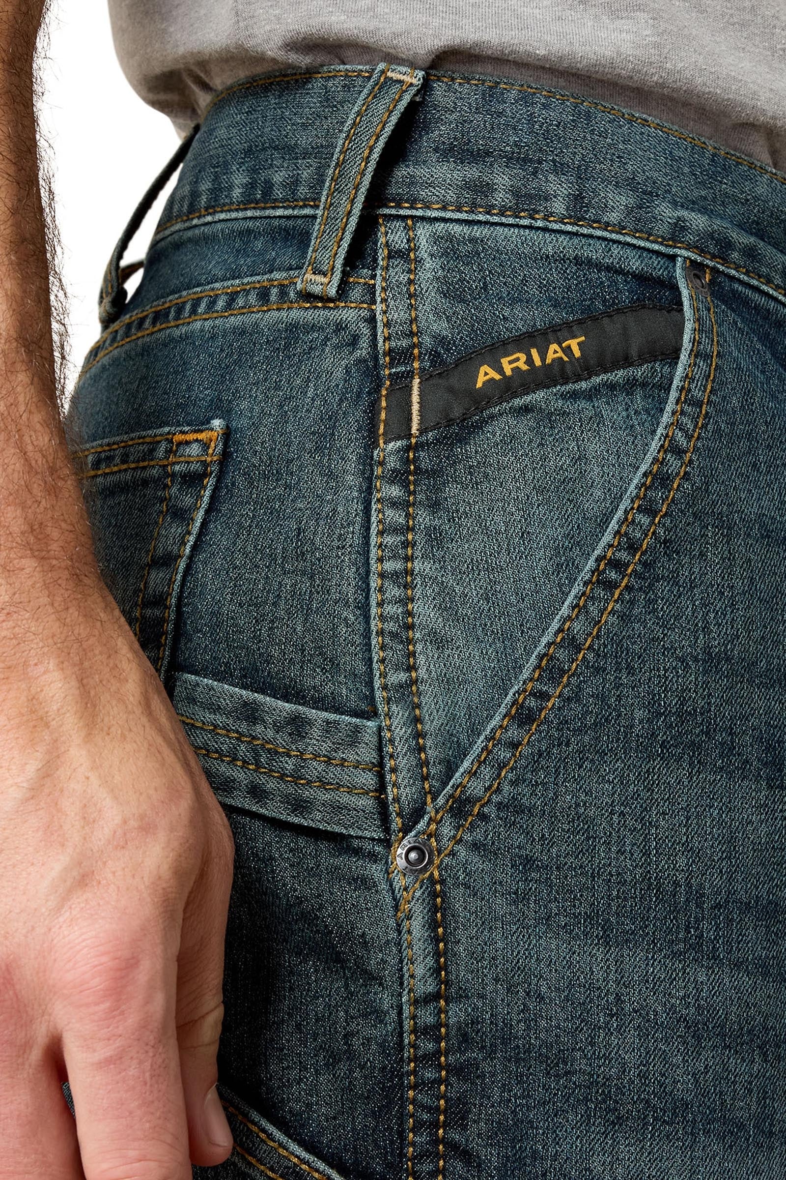 Ariat Rebar M7 Slim DuraStretch Men's Workhorse Straight Leg Jeans Mens Riding Clothing