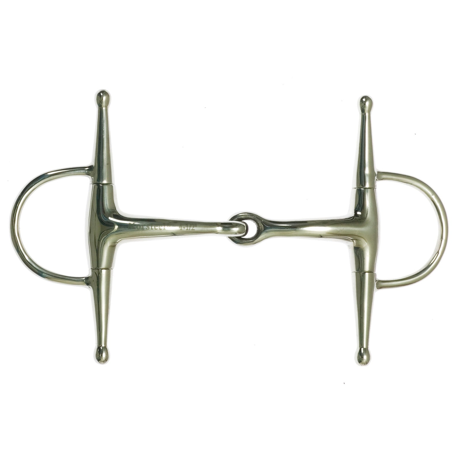 Korsteel Stainless Steel Jointed Full Cheek Snaffle Bit Wędzidła
