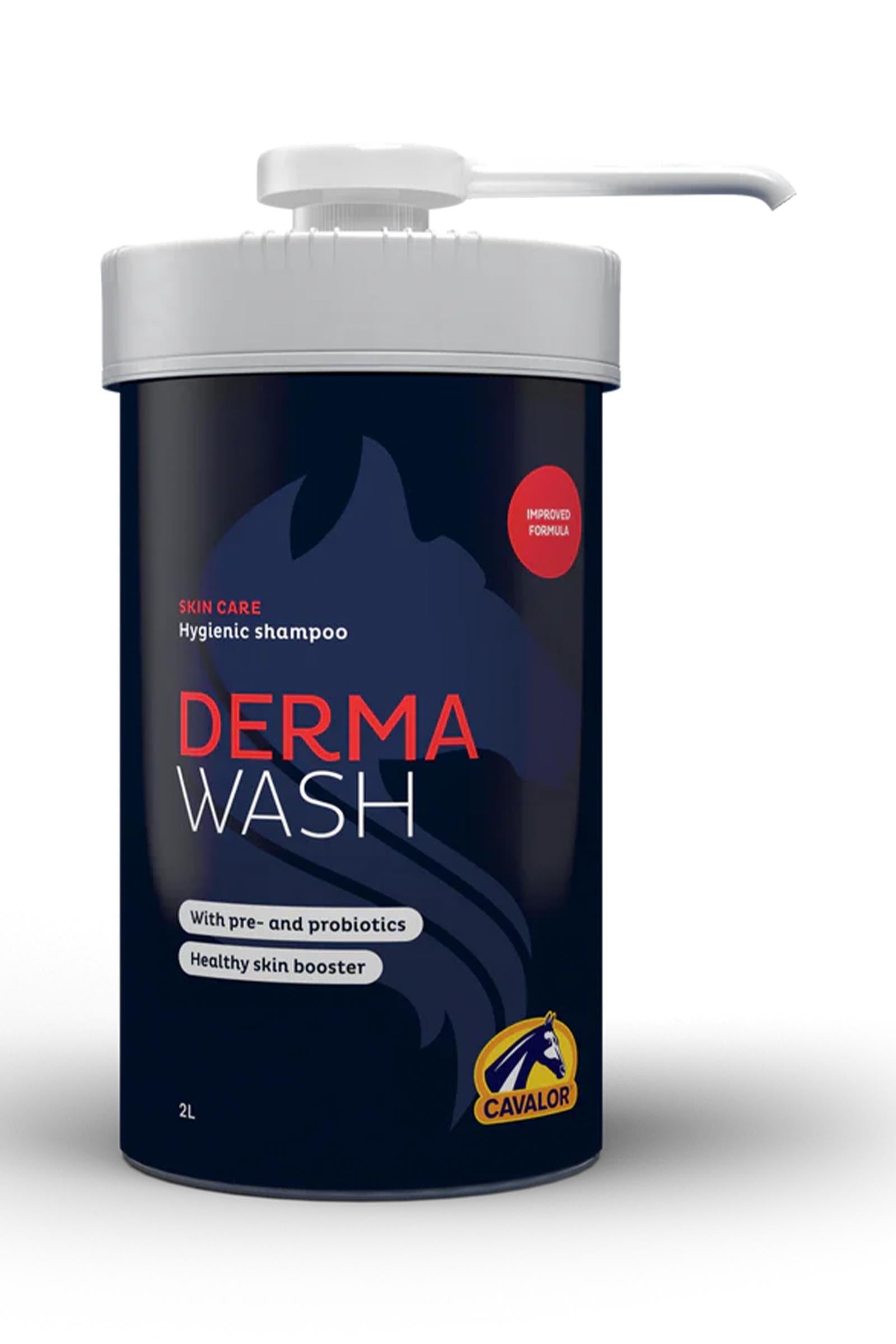 Cavalor Derma Wash, Hygienic Shampoo, 2 L+ Pump Horse Health Care