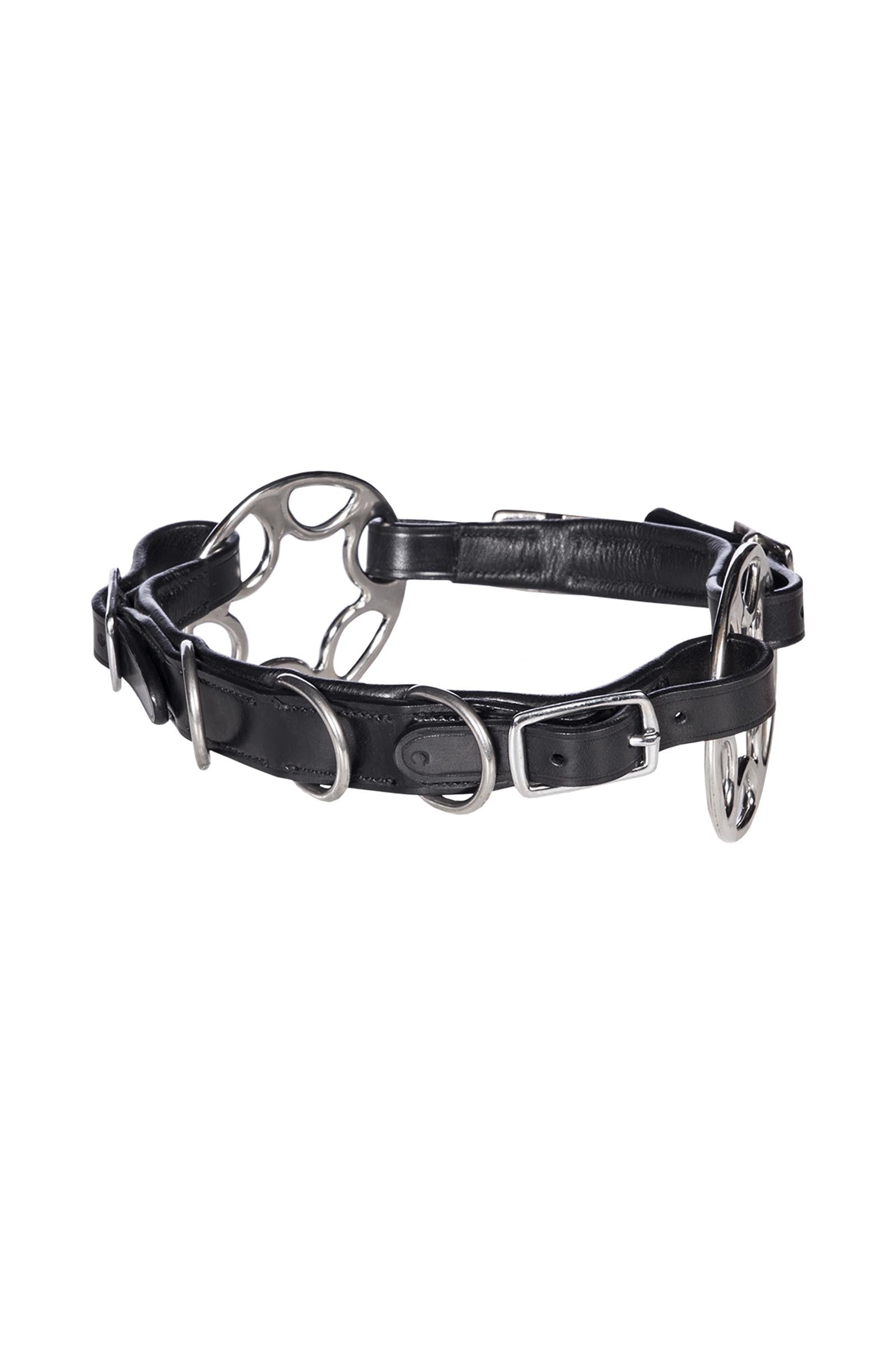 F.R.A. Freedom Riding Articles Caval Cavemore Noseband English Leather (Syst.2) w/ Scissors Bridles & Reins
