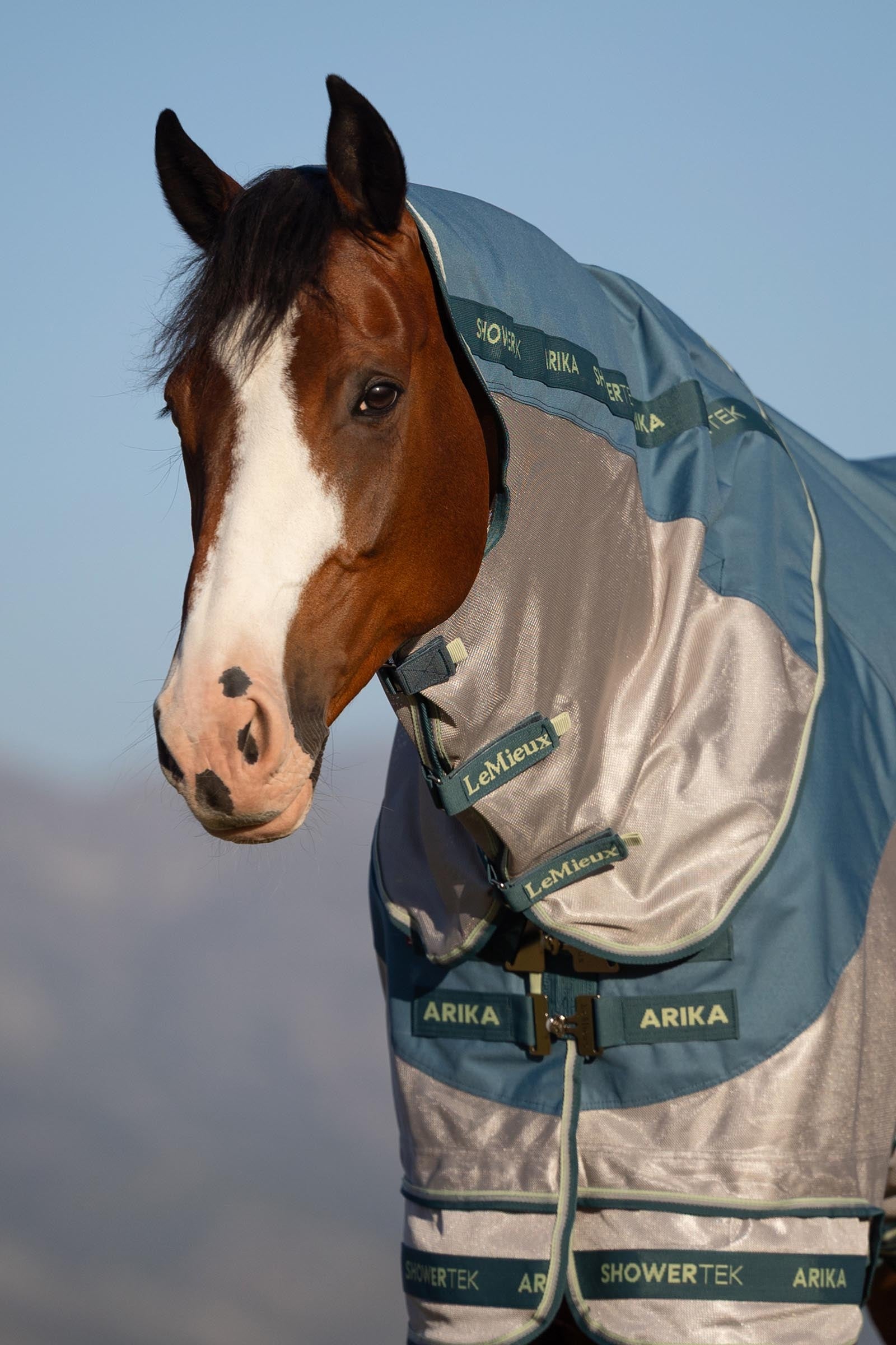 LeMieux Arika Camo Shower-Tek Fly Rug w. Detachable Neck Horse Rugs