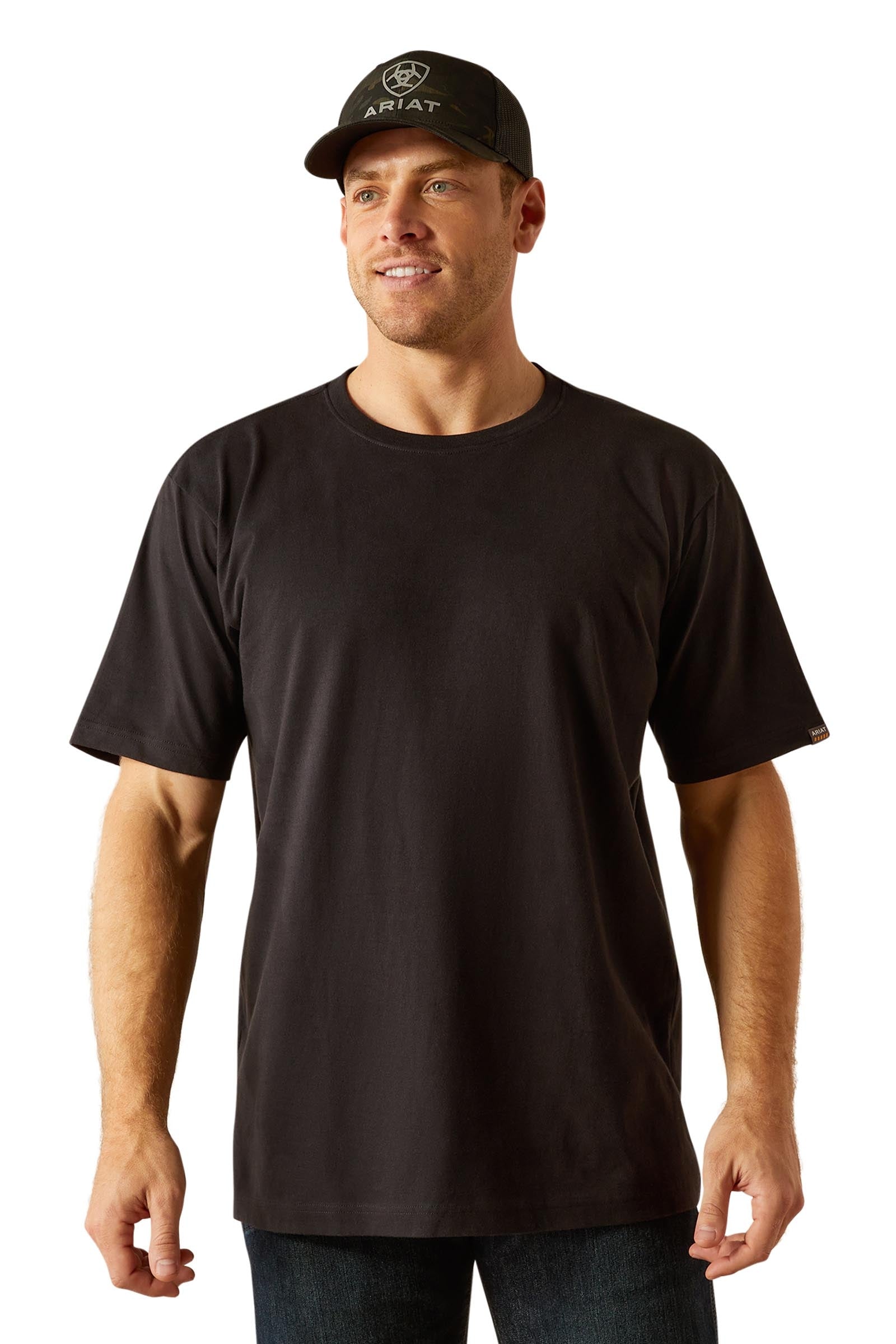 Ariat Rebar Cotton Strong Standard Męski T-shirt Odzież jeździecka męska