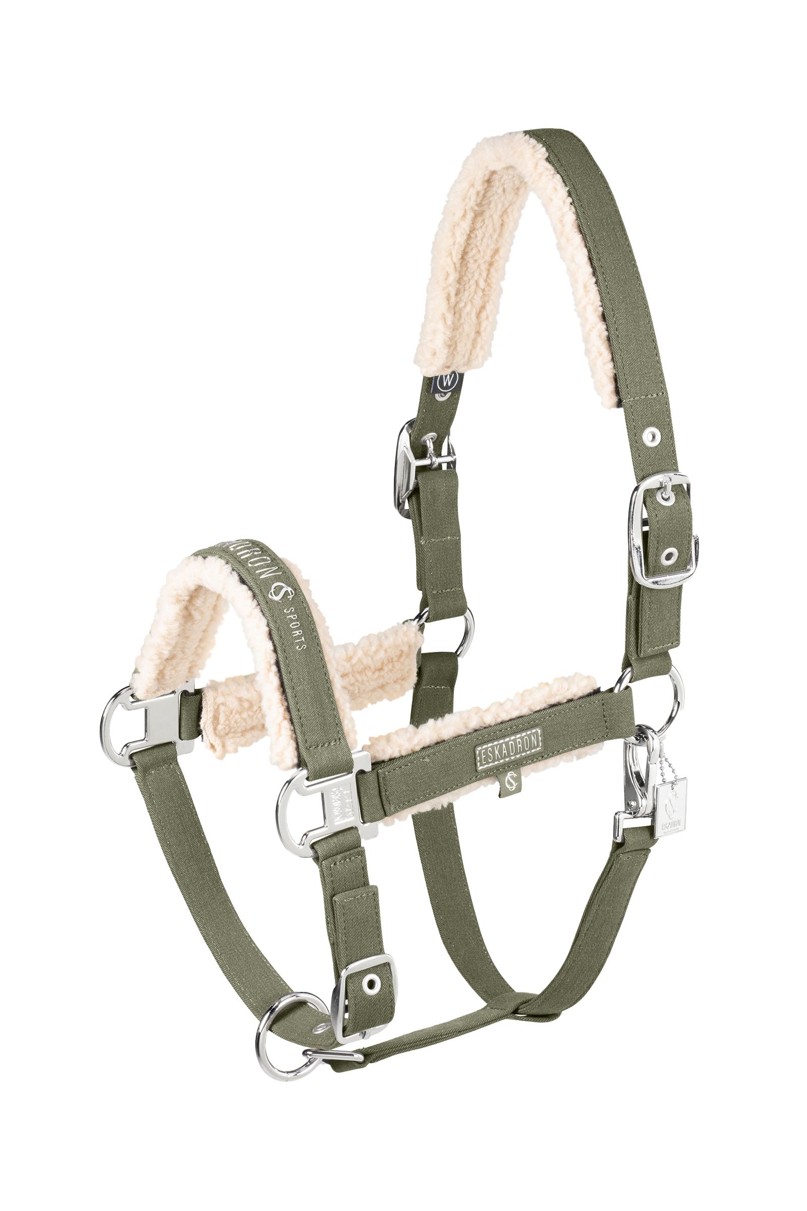 Eskadron Classic Sports SS25 Denim kantar z podwójną sprzączką i podszyciem z teddyfleece Kantary i uwiązy