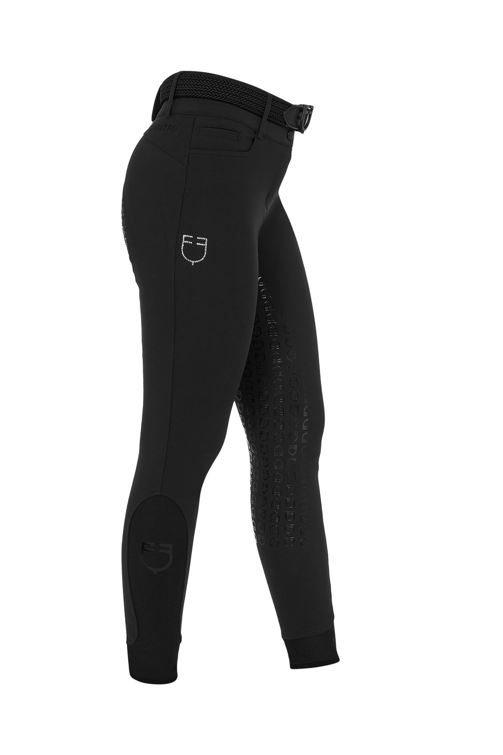 Equestro SS2026 Women's High Waist Stones Logo Full Grip Breeches Womens Breeches