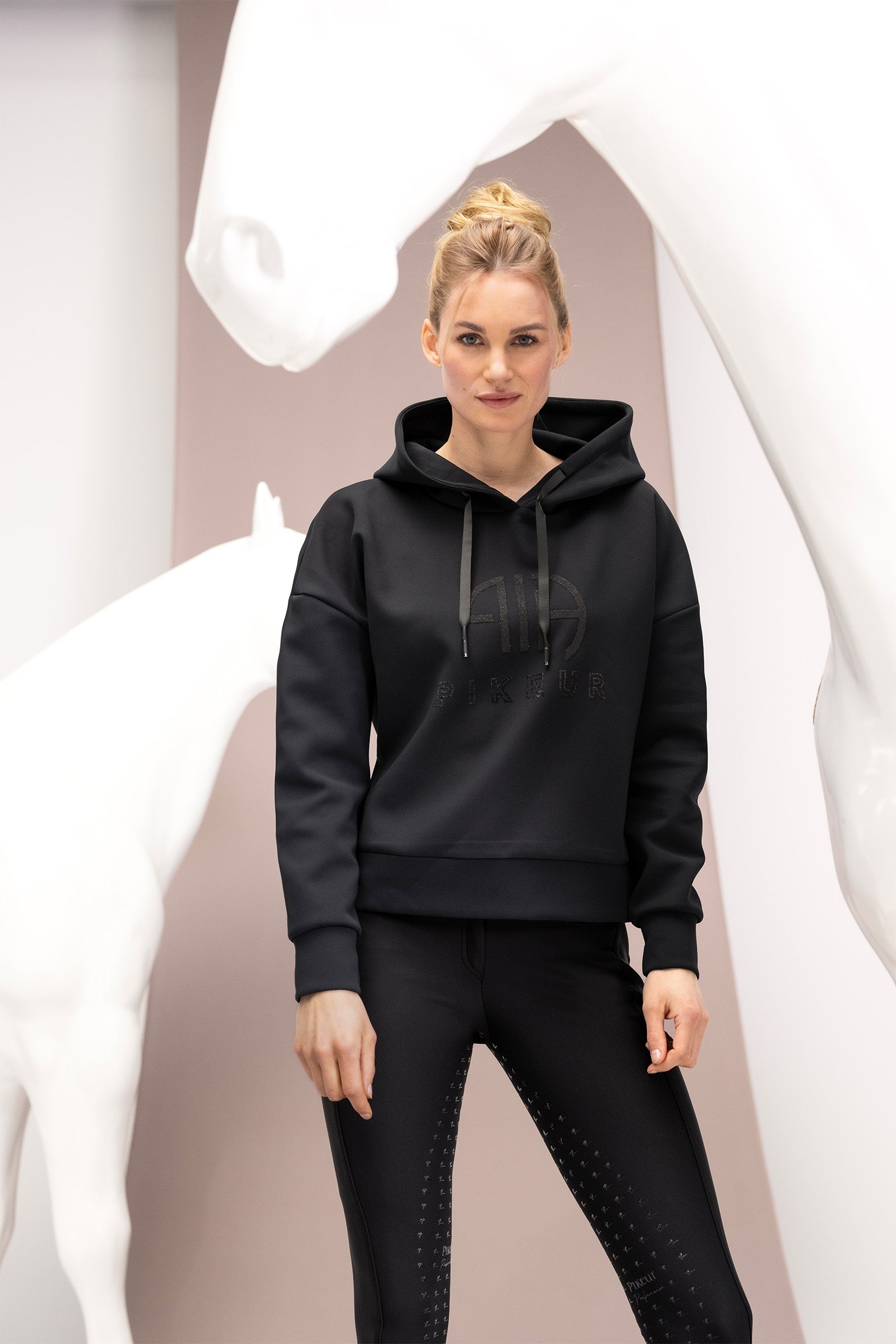 Pikeur Damska bluza z kapturem Athleisure Odzież jeździecka damska