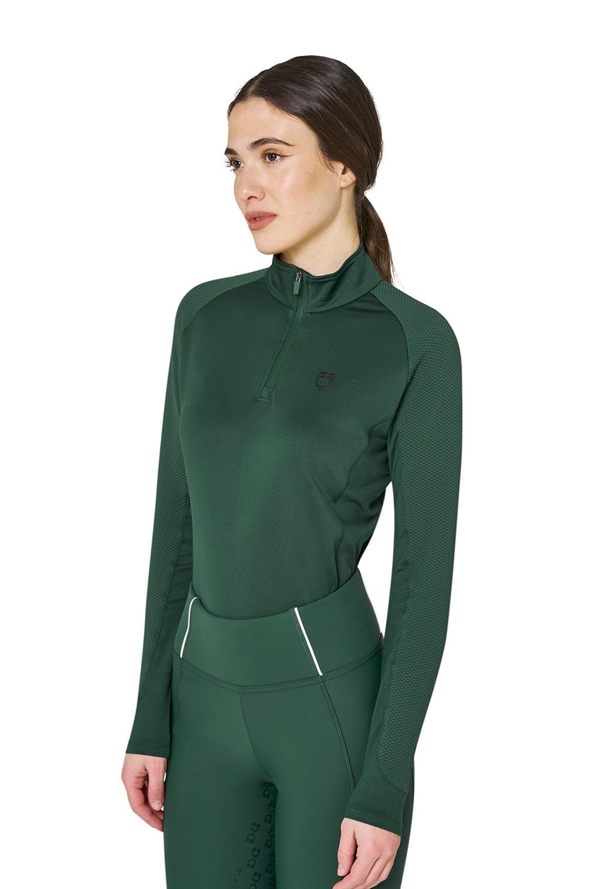 Equestro Women's Slim Fit Long Sleeve Base Layer Women’s Riding Clothing