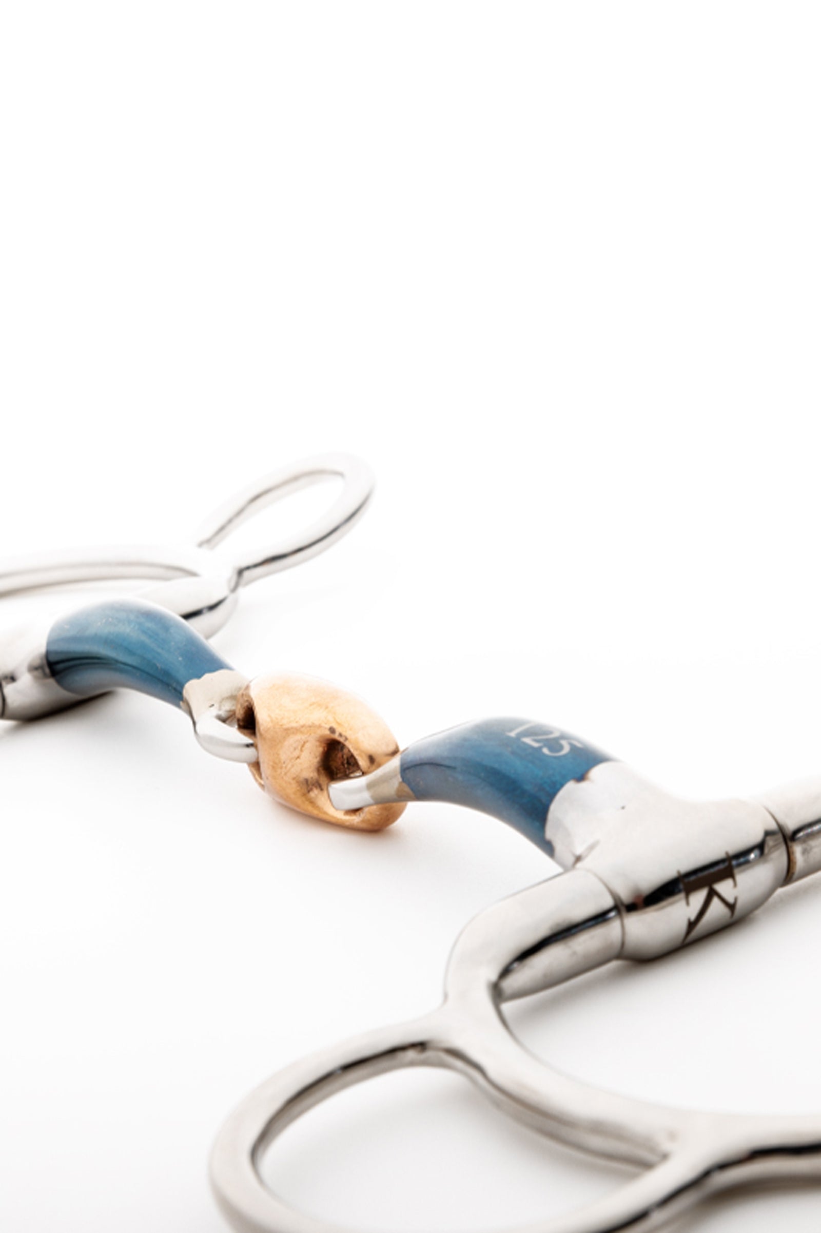 Kavalkade Ergonomic 3-Ring Bit Double Jointed, Lock Up, 14 mm Horse Bits