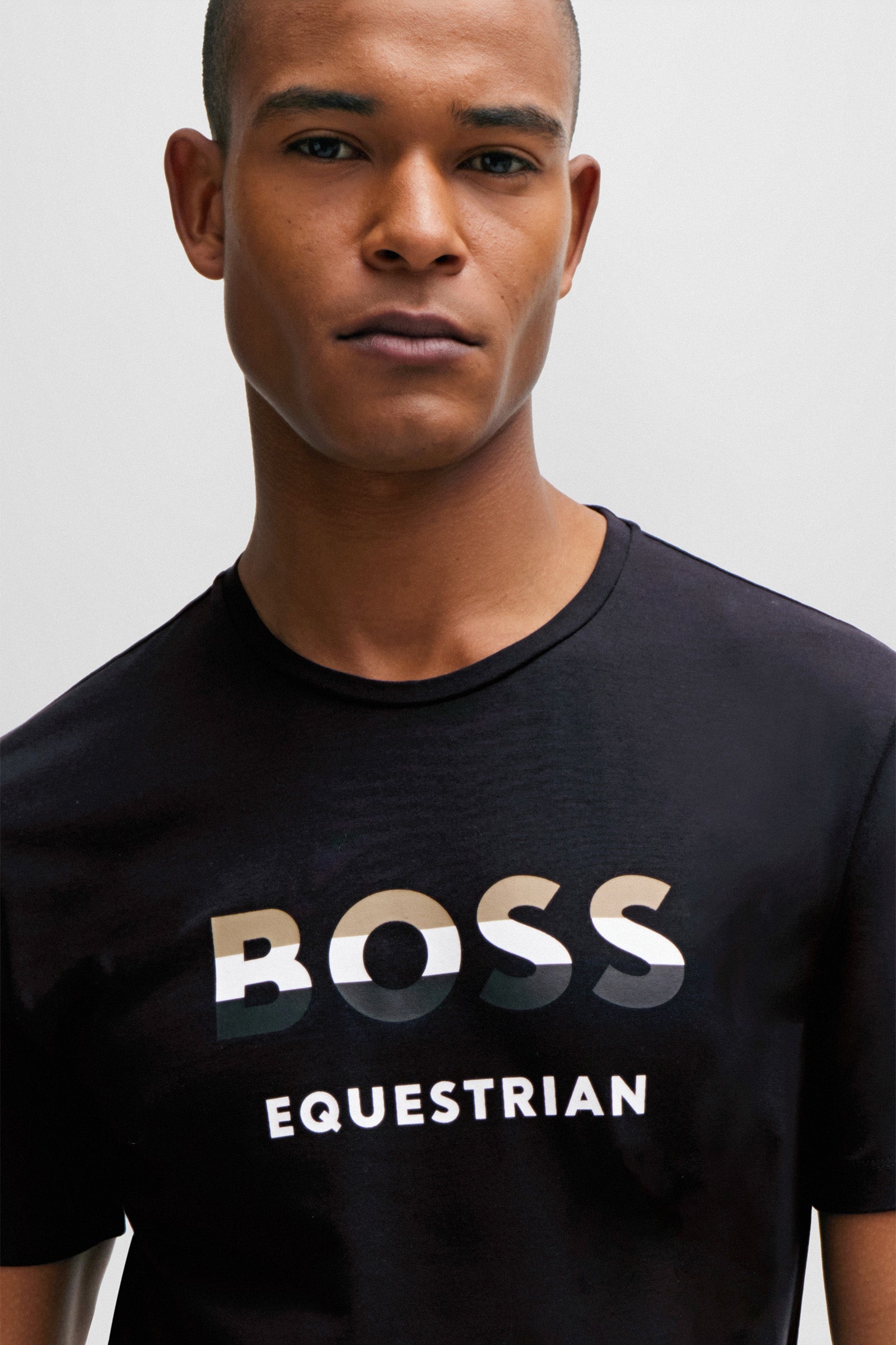 Boss Pierce Logo T-Shirt Mens Riding Clothing