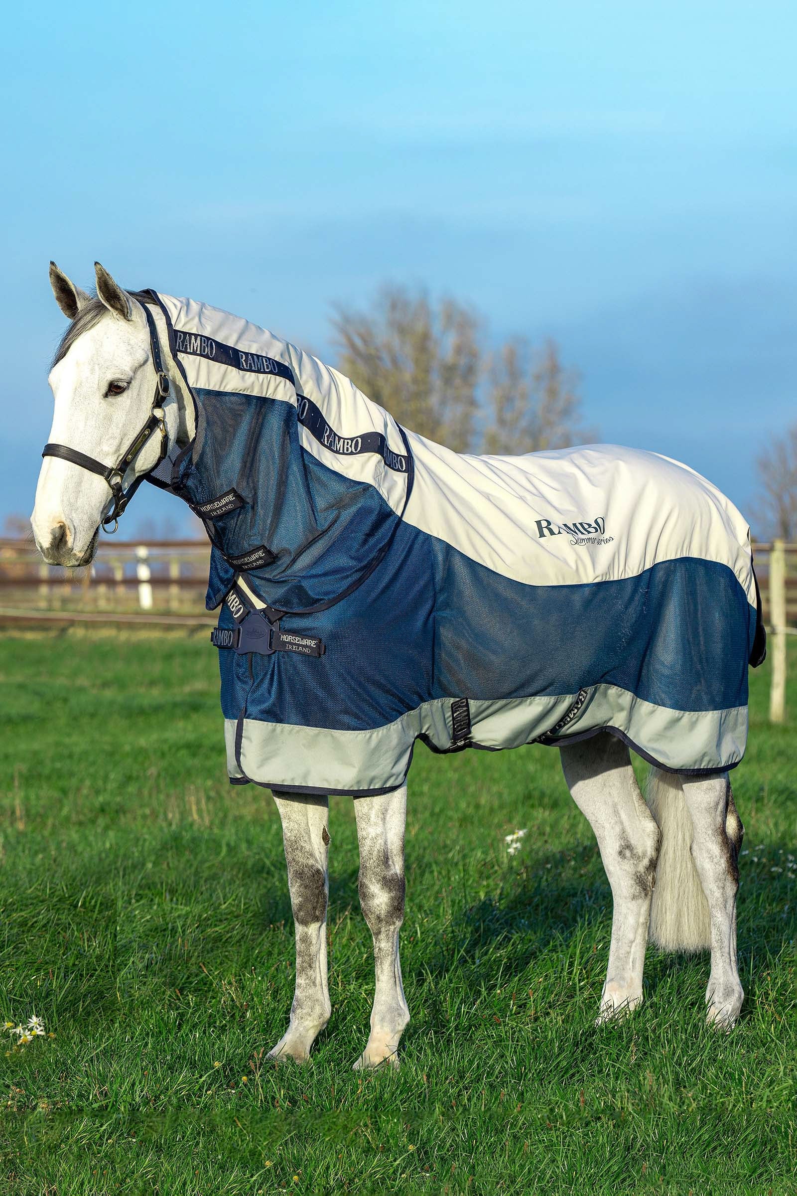 Horseware Rambo Summer Series derka padokowa z podszewką i odpinaną częścią szyi, 100g Derki