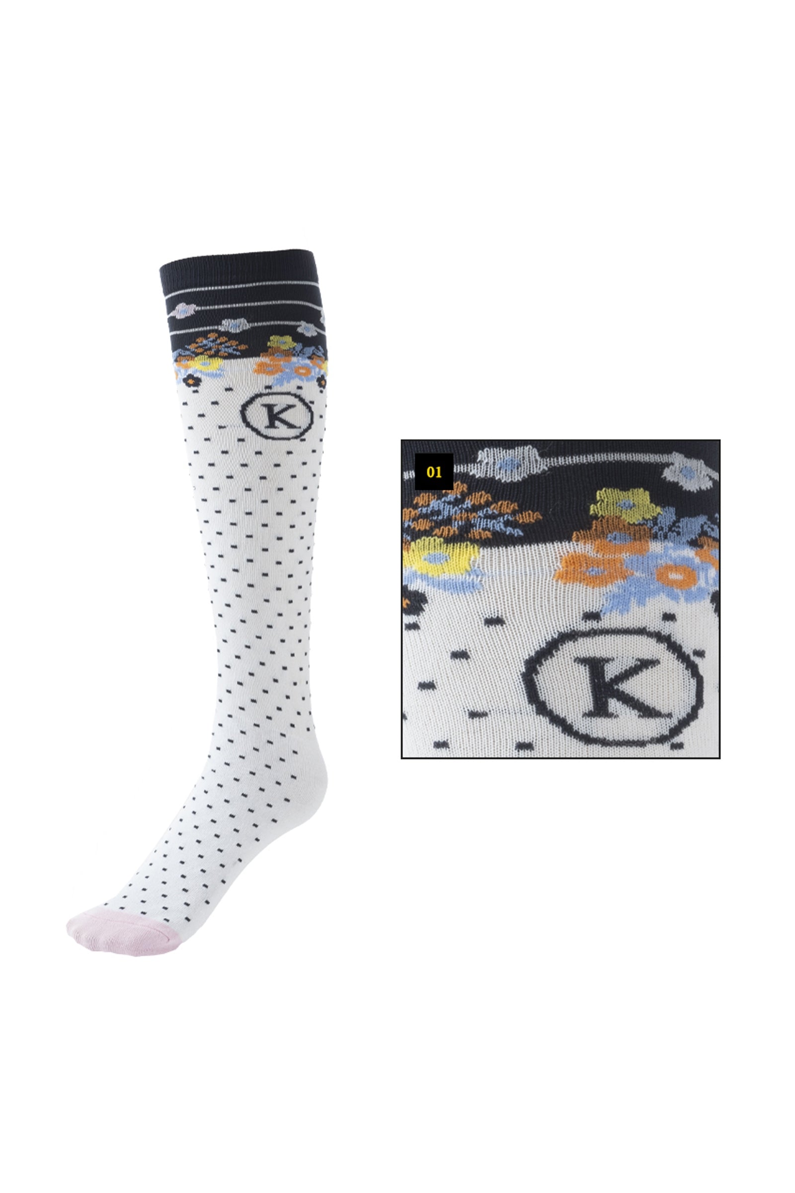 Kavalkade Kaval Socks Letnie cienkie skarpetki jeździeckie Podkolanówki jeździeckie