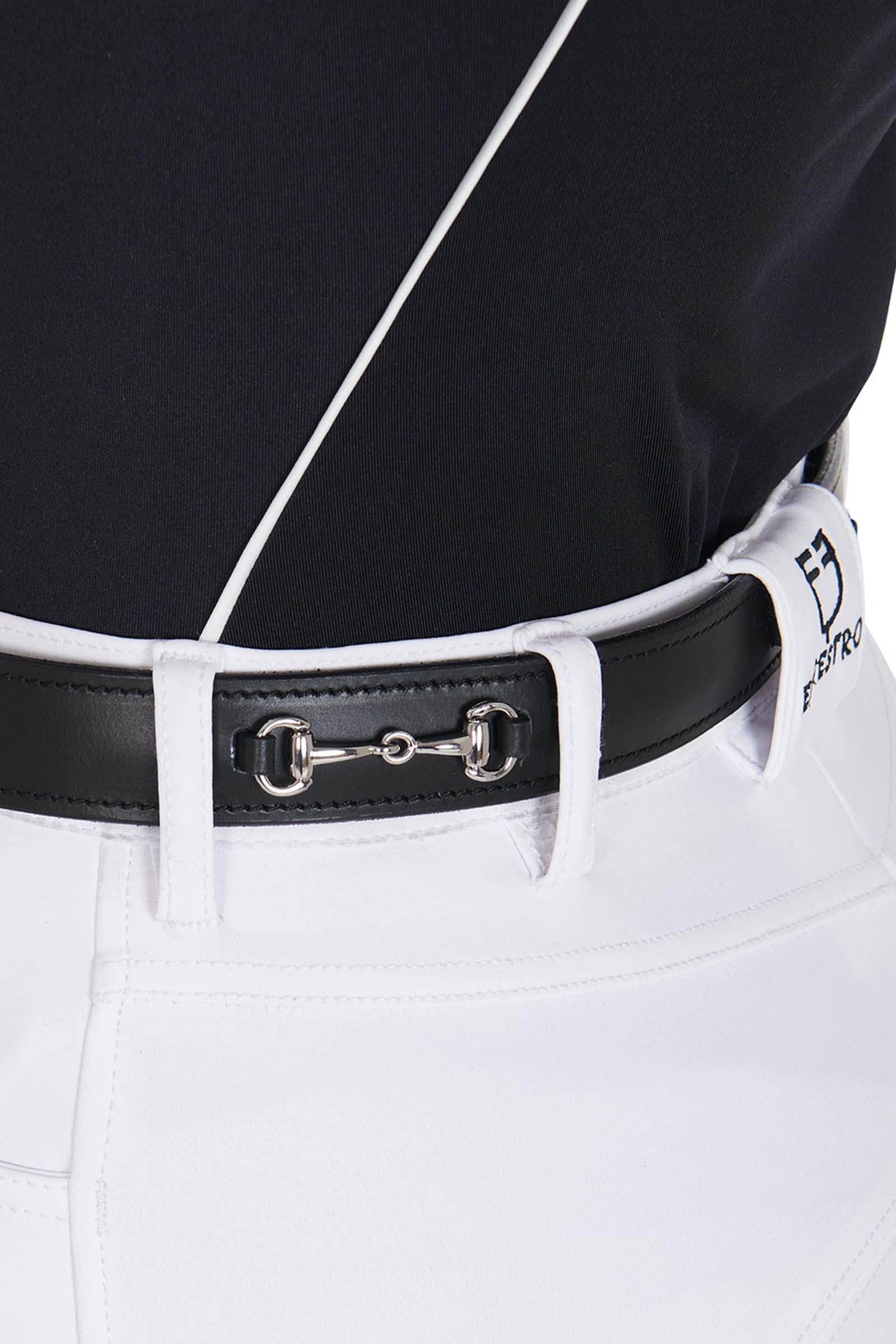 Equestro Leather Belt With Snaffle Bits Accessories