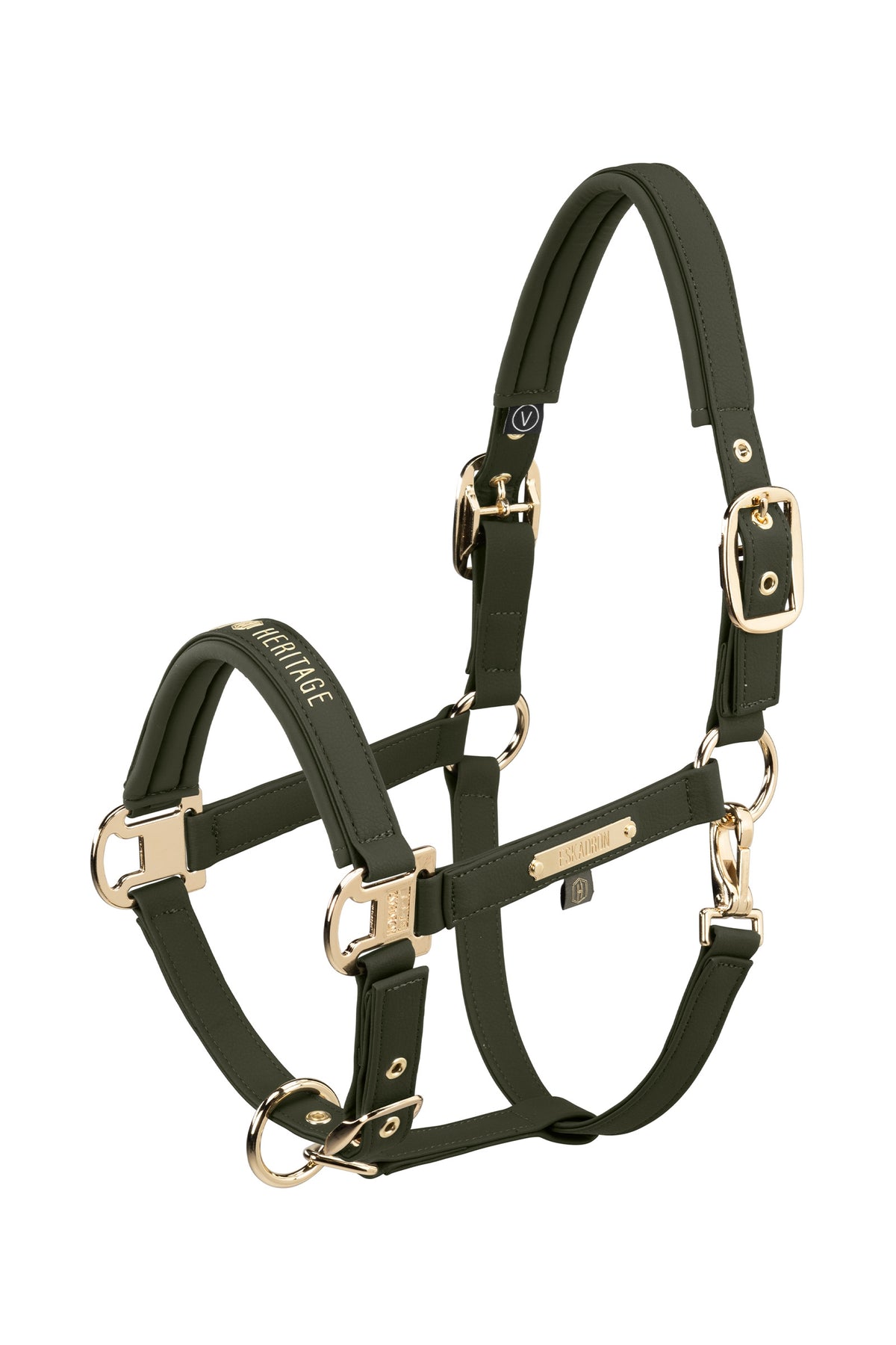 Eskadron Heritage 26/27 Faux Leather Double PIN Headcollar Halters & Leads