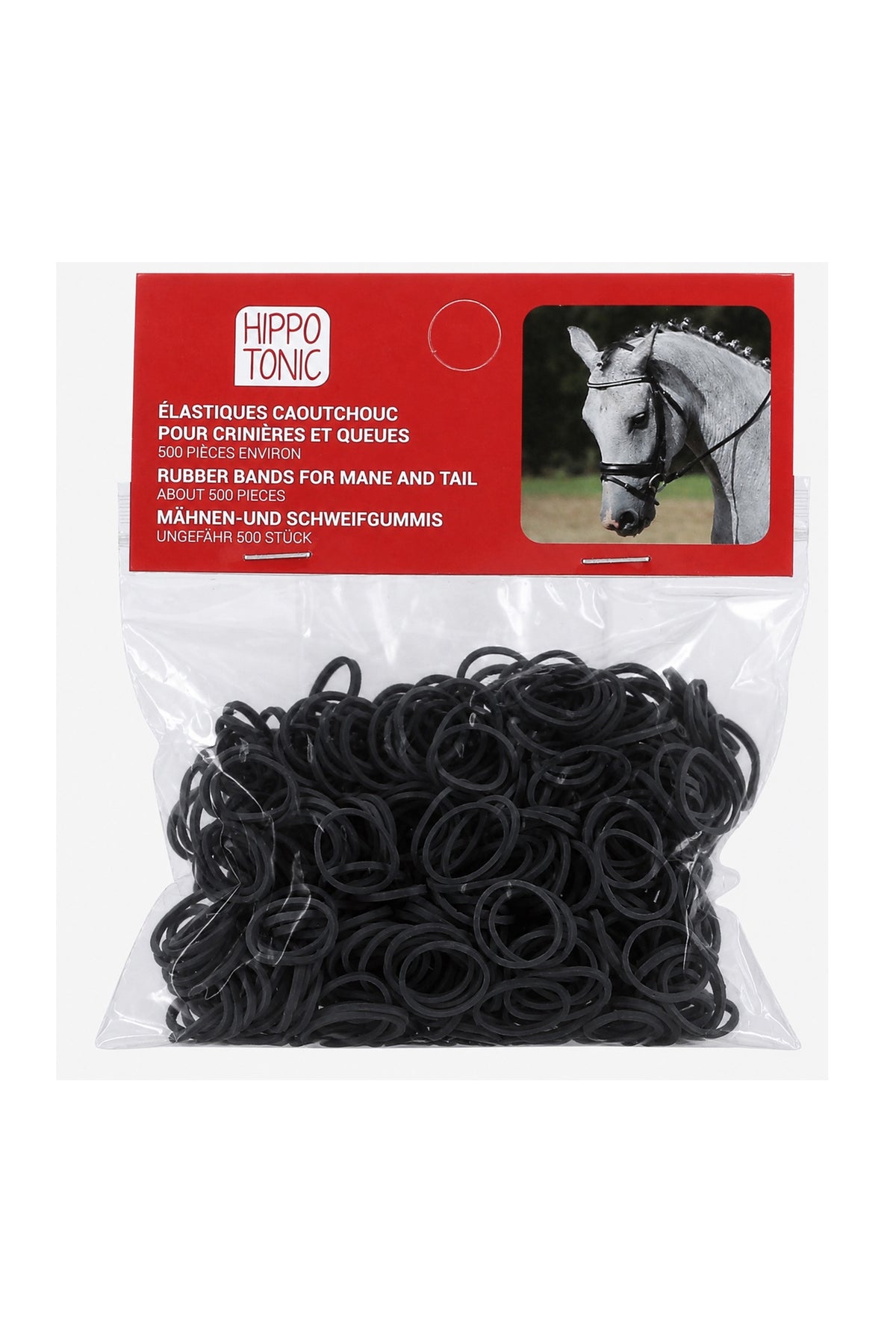 HIPPOTONIC Braiding Bands (500 pcs) Horse Grooming Tools
