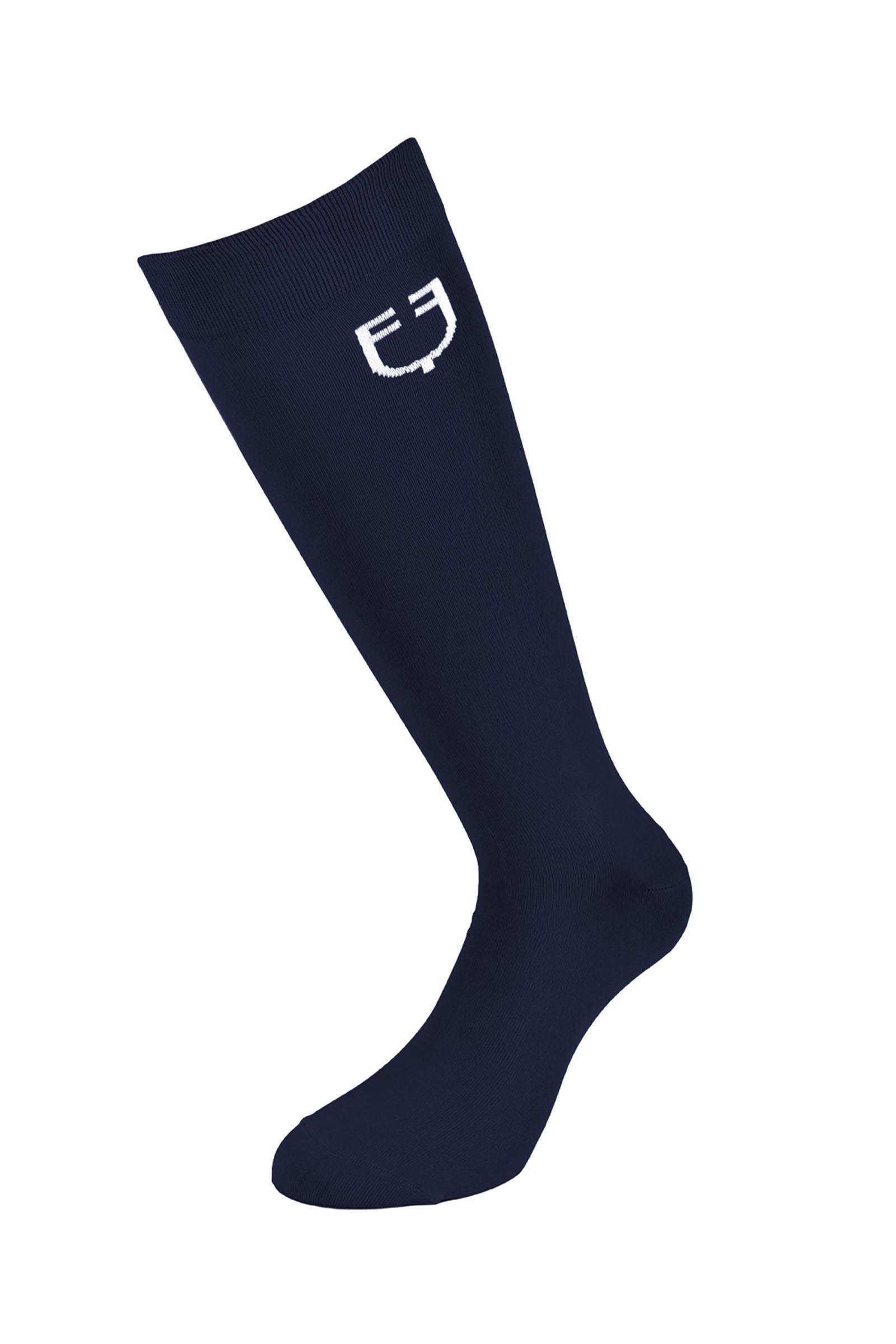 Equestro SS2026 Lekkie skarpety basic unisex Podkolanówki jeździeckie
