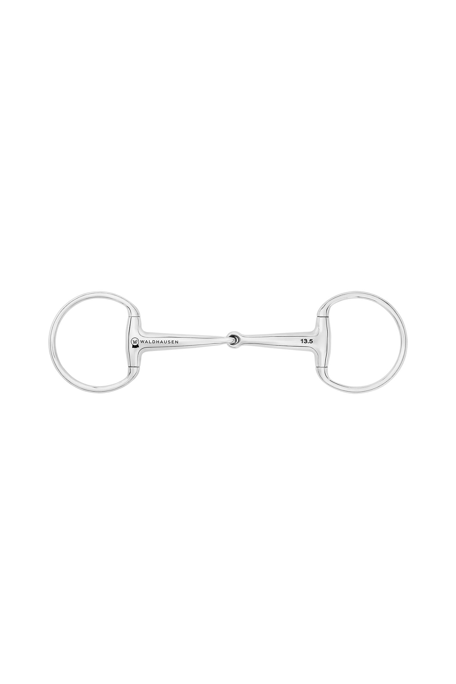 Waldhausen Eggbuttbit, Single Jt., Stainless St., 14 mm Horse Bits