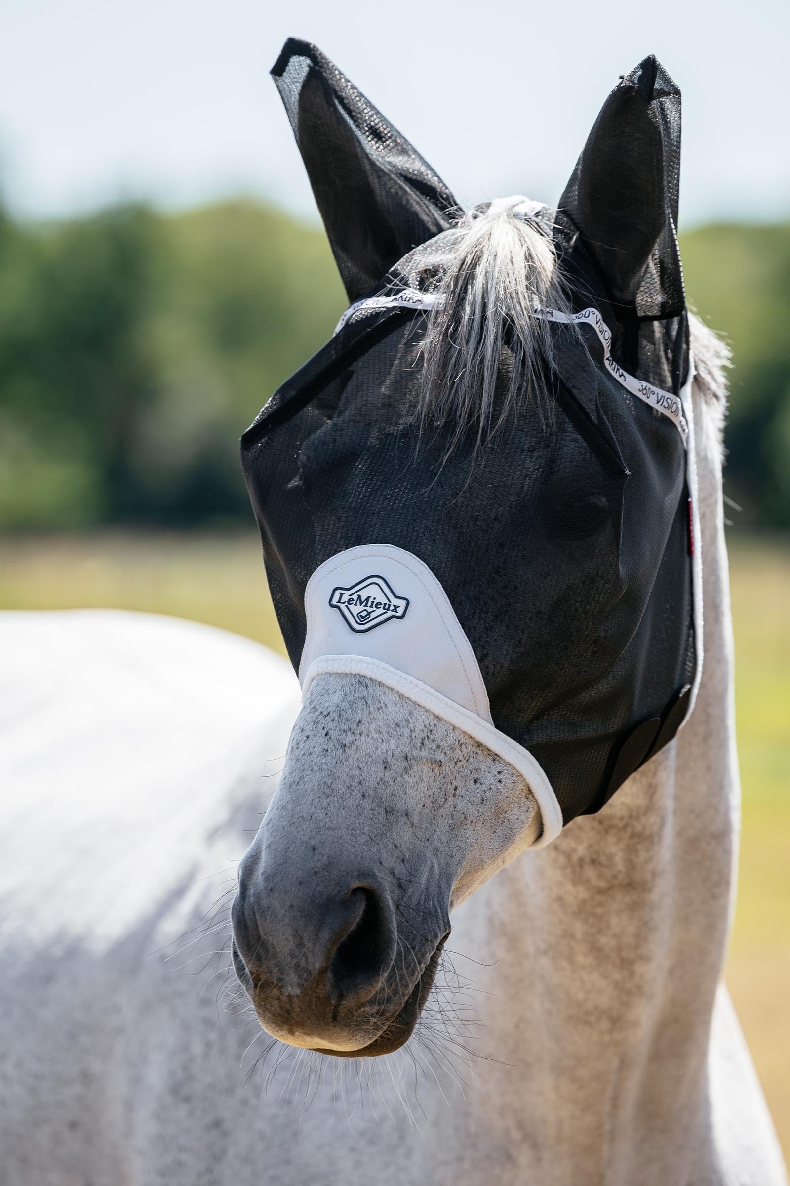 LeMieux 360 Vision Half Fly Mask Antifly Protection for Horses