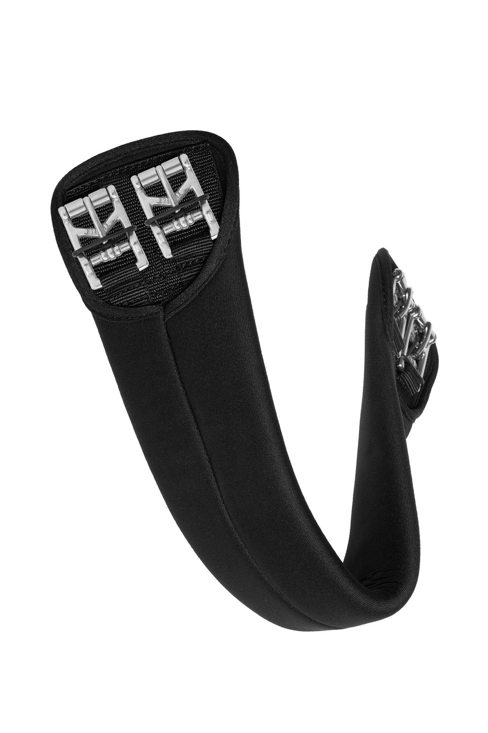 Kieffer KIEFFERPREN krótki popręg bez elastycznych wkładek, sprzączki rolkowe z paskiem elastomerowym Siodła i popręgi