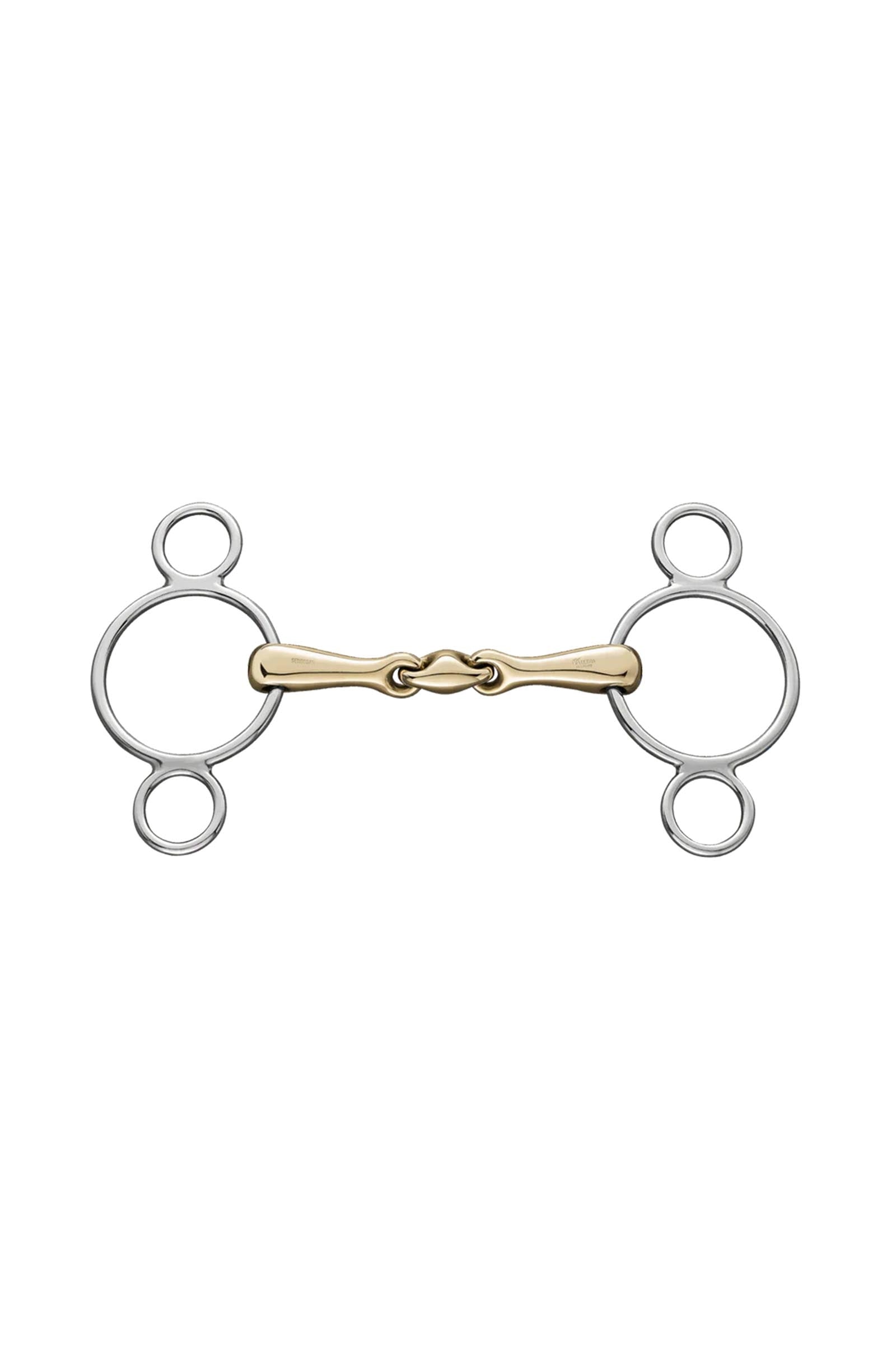 Sprenger KK Ultra wędzidło 3-pierścieniowe, podwójnie łamane, 14 mm, Sensogan, 115 mm Wędzidła